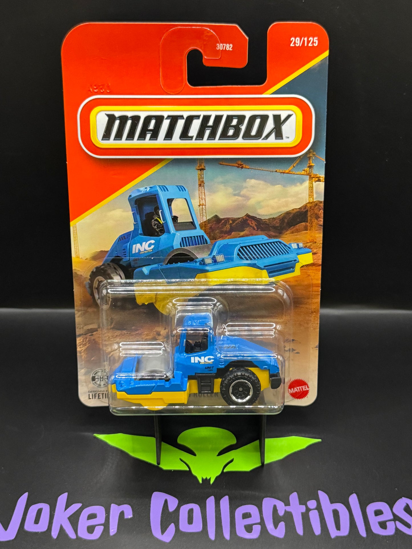 Matchbox 2026 Blue Yellow Road Roller 29/125