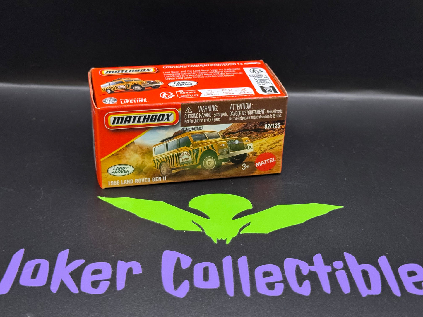 Matchbox Power Grabs 2026 Orange Safari Park 1966 Land Rover Gen II 82/125