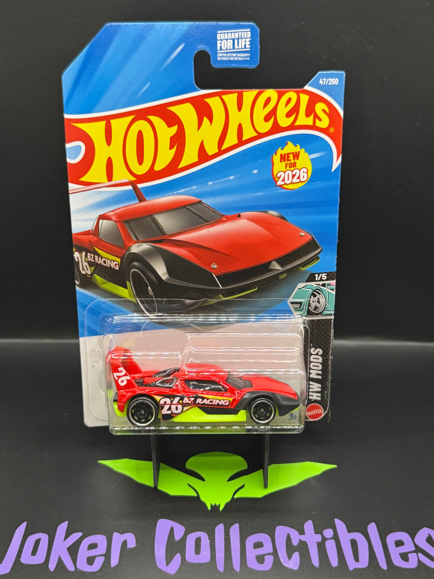 Hot Wheels 2026 Red Green High-Tail Chaser 47/250 HW Mods 1/5 C Case