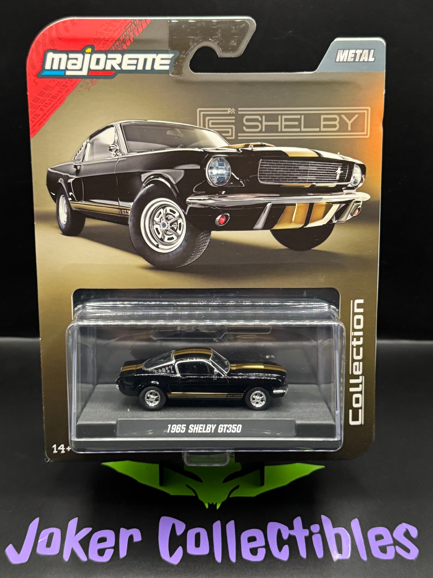 Majorette 1:64 Scale Collection Series Wave 3 Black & Gold 1965 Shelby GT350 Collector Series