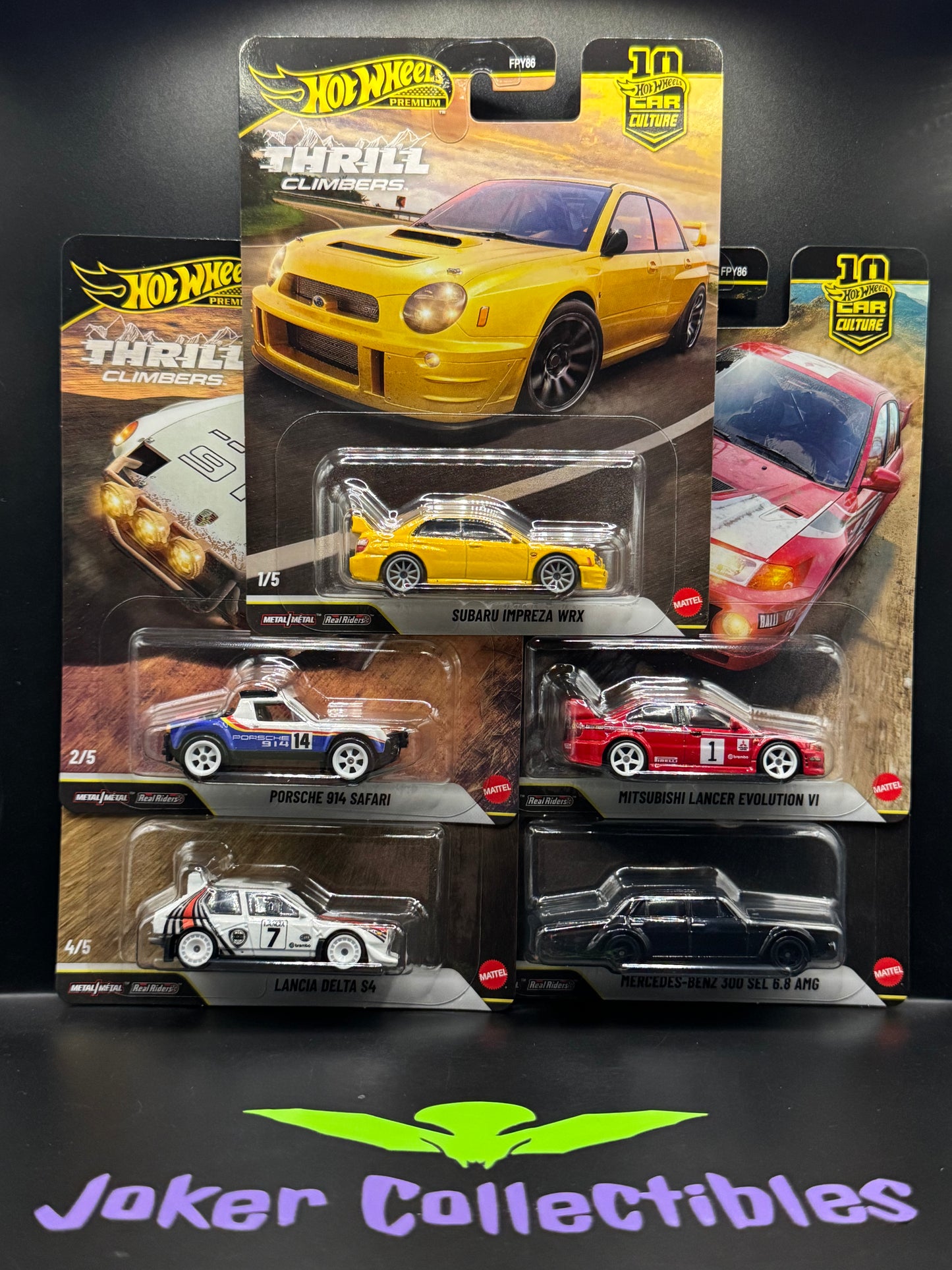 Hot Wheels Premium Car Culture 2026 Thrill Climbers Set of 5 FPY86-961Q