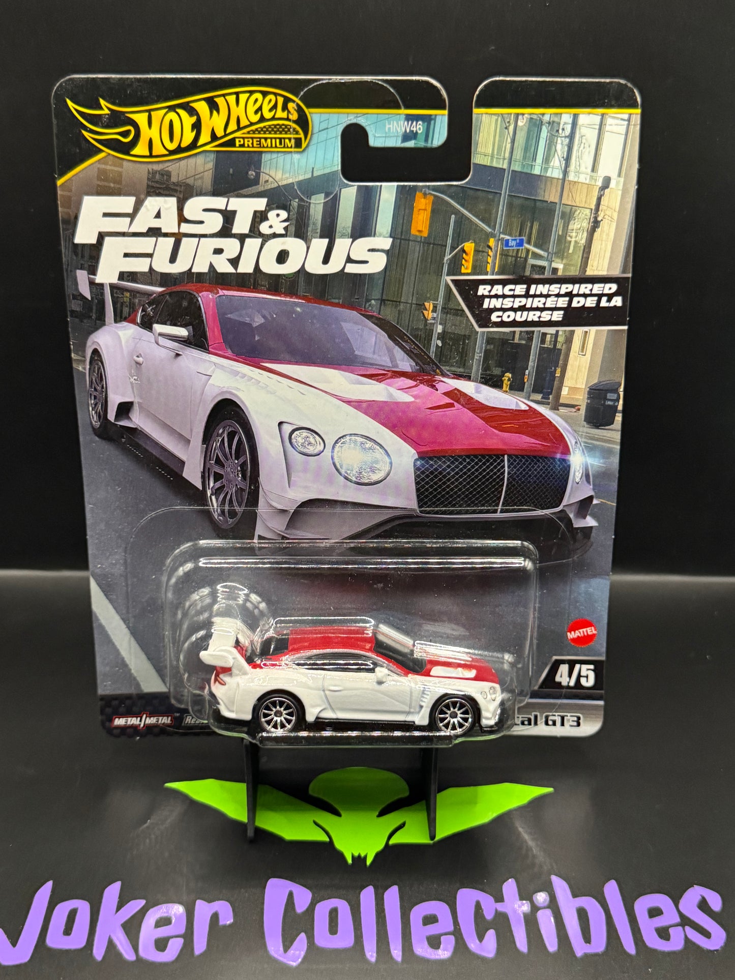 Hot Wheels Premium Fast & Furious 2018 Bentley Continental GT3 # 4/5 The Fate of the Furious