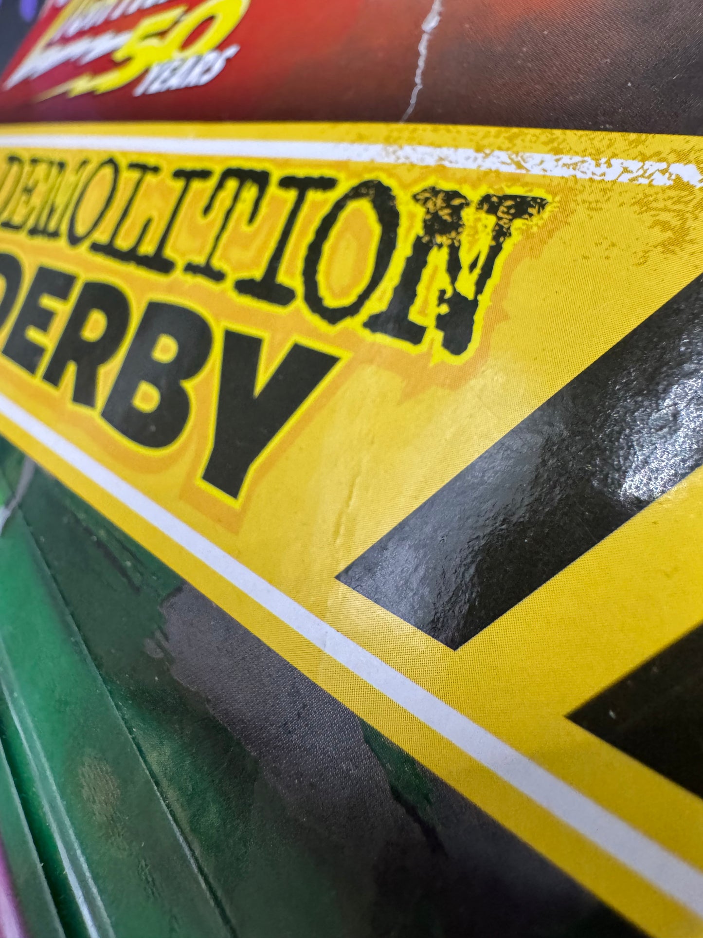 Johnny Lightning Street Freaks Demolition Derby 1977 Chevy Monte Carlo Stock Car Leftover Purple Mix Primer Gray #4