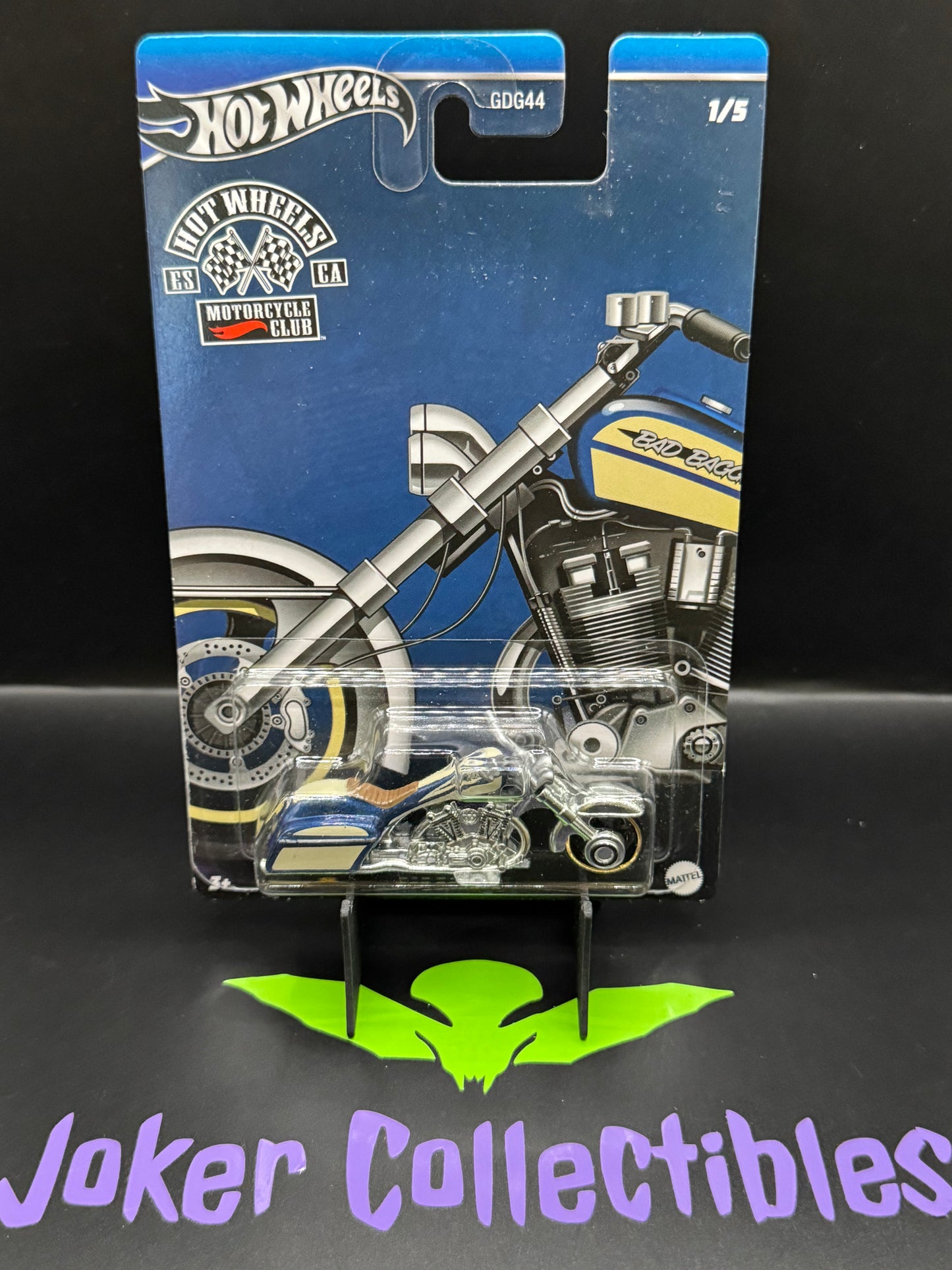 Hot Wheels Silver Series Hot Wheels Motorcycle Club Bad Bagger # 1/5