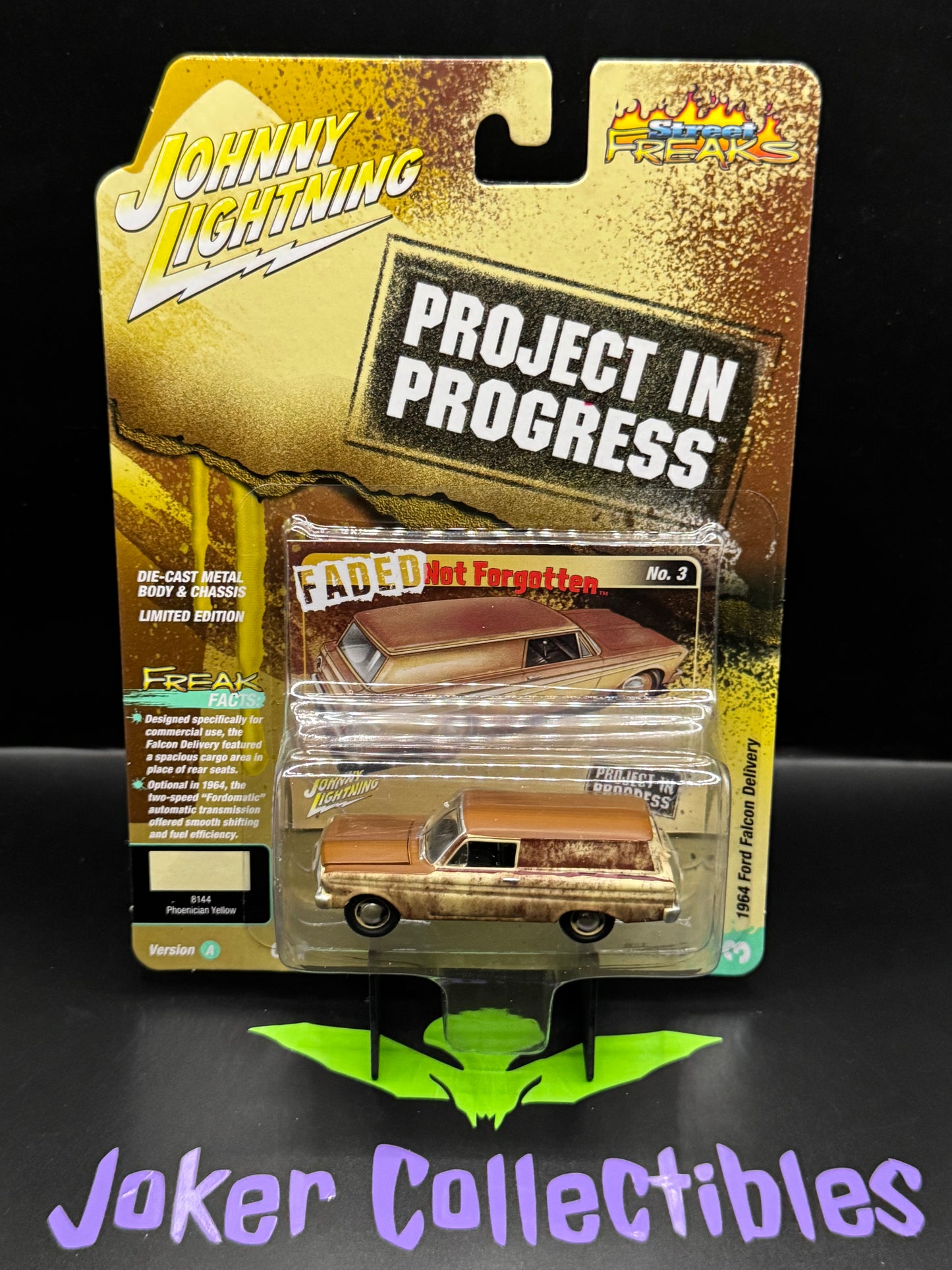 Johnny Lightning Street Freaks Project in Progress 1964 Ford Falcon Delivery Phoenician Yellow #3