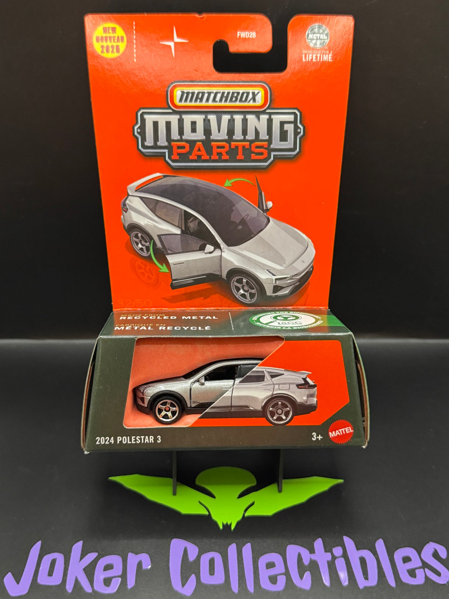 Matchbox Moving Parts Silver 2024 Polestar 3
