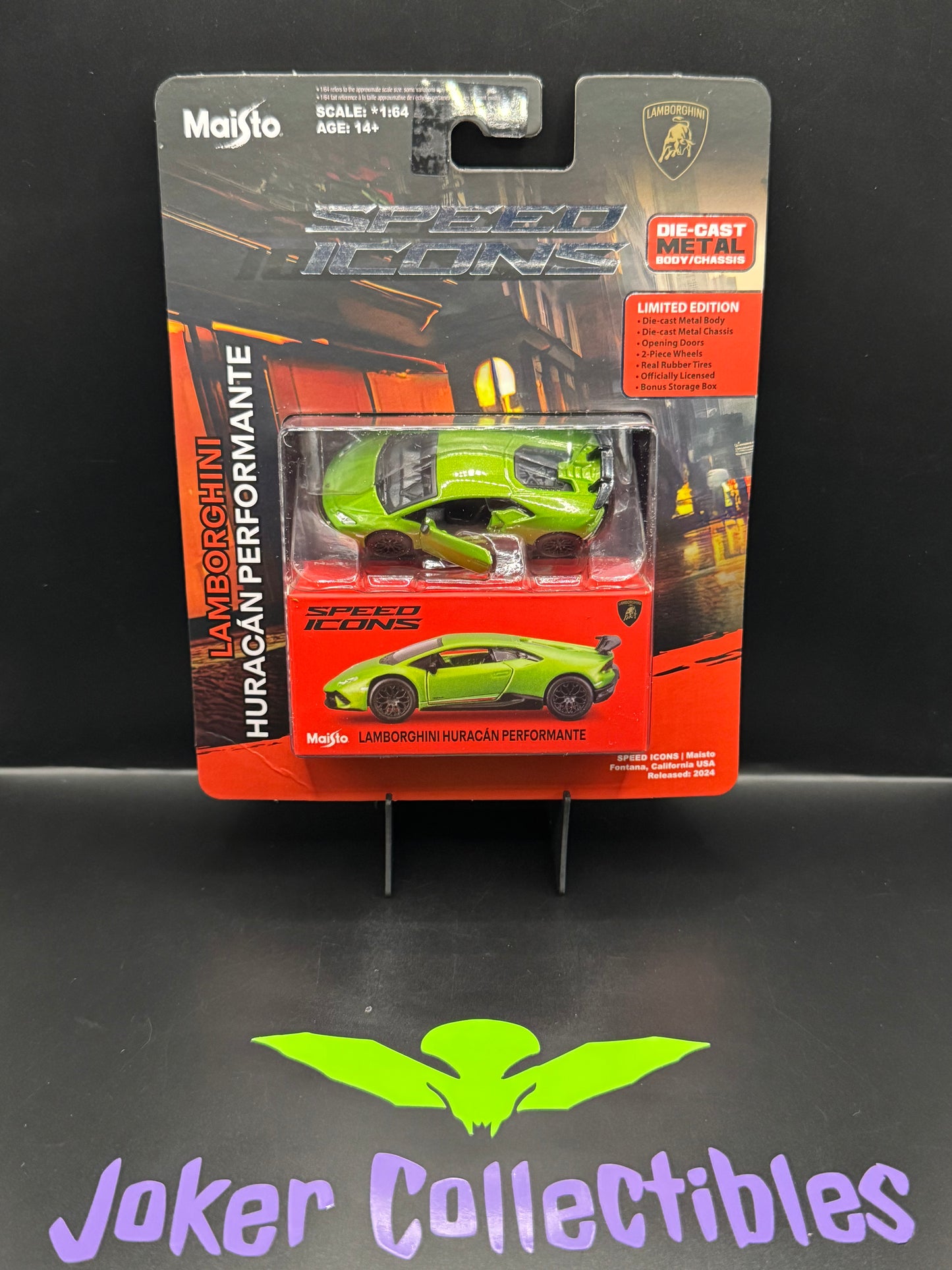 Maisto 1:64 Speed Icons Lamborghini Huracan Performante Metallic Green