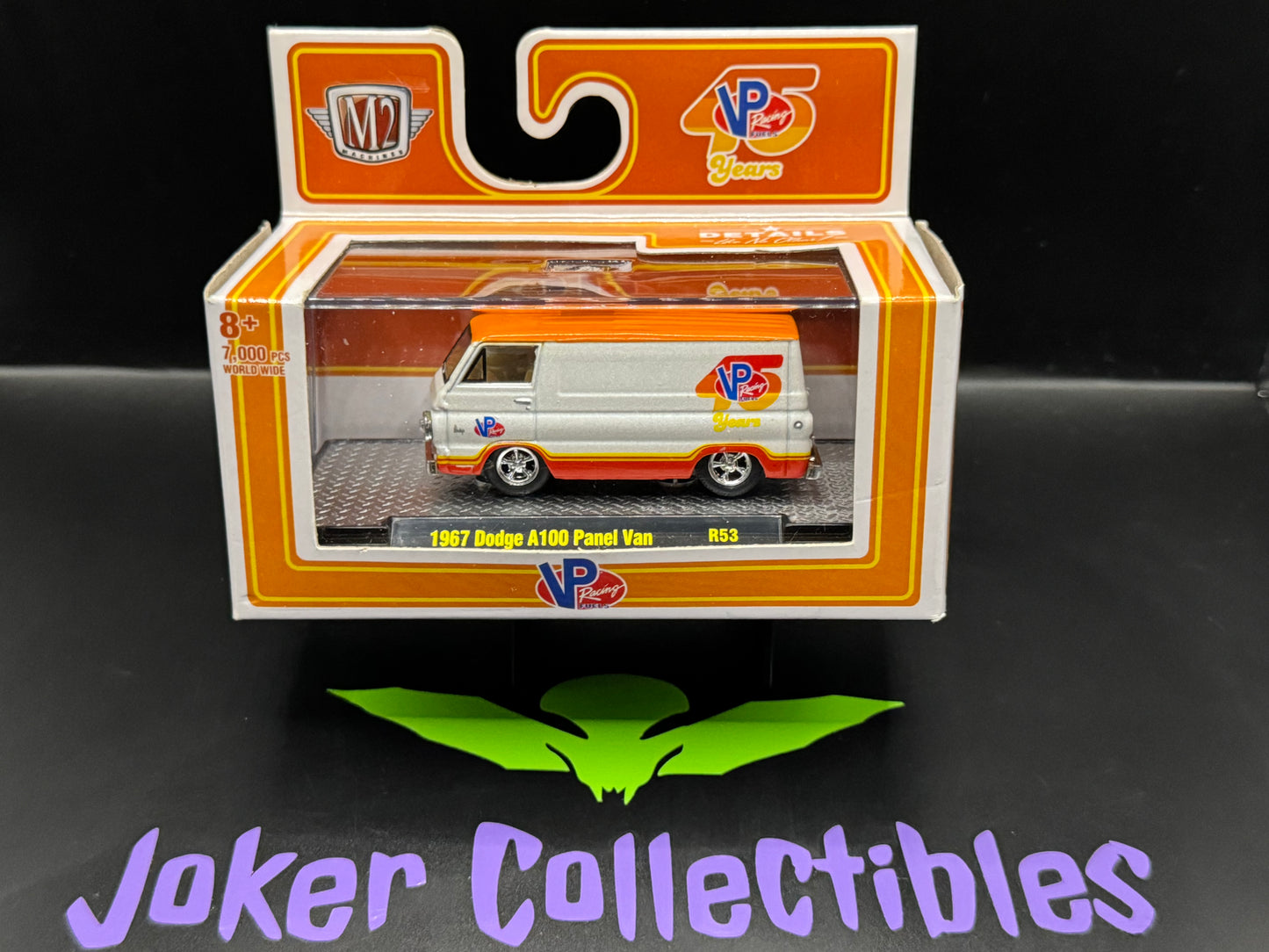 M2 Machines Orange VP Racing Fuels 45 Years 1967 Dodge A100 Panel Van R53 20-35