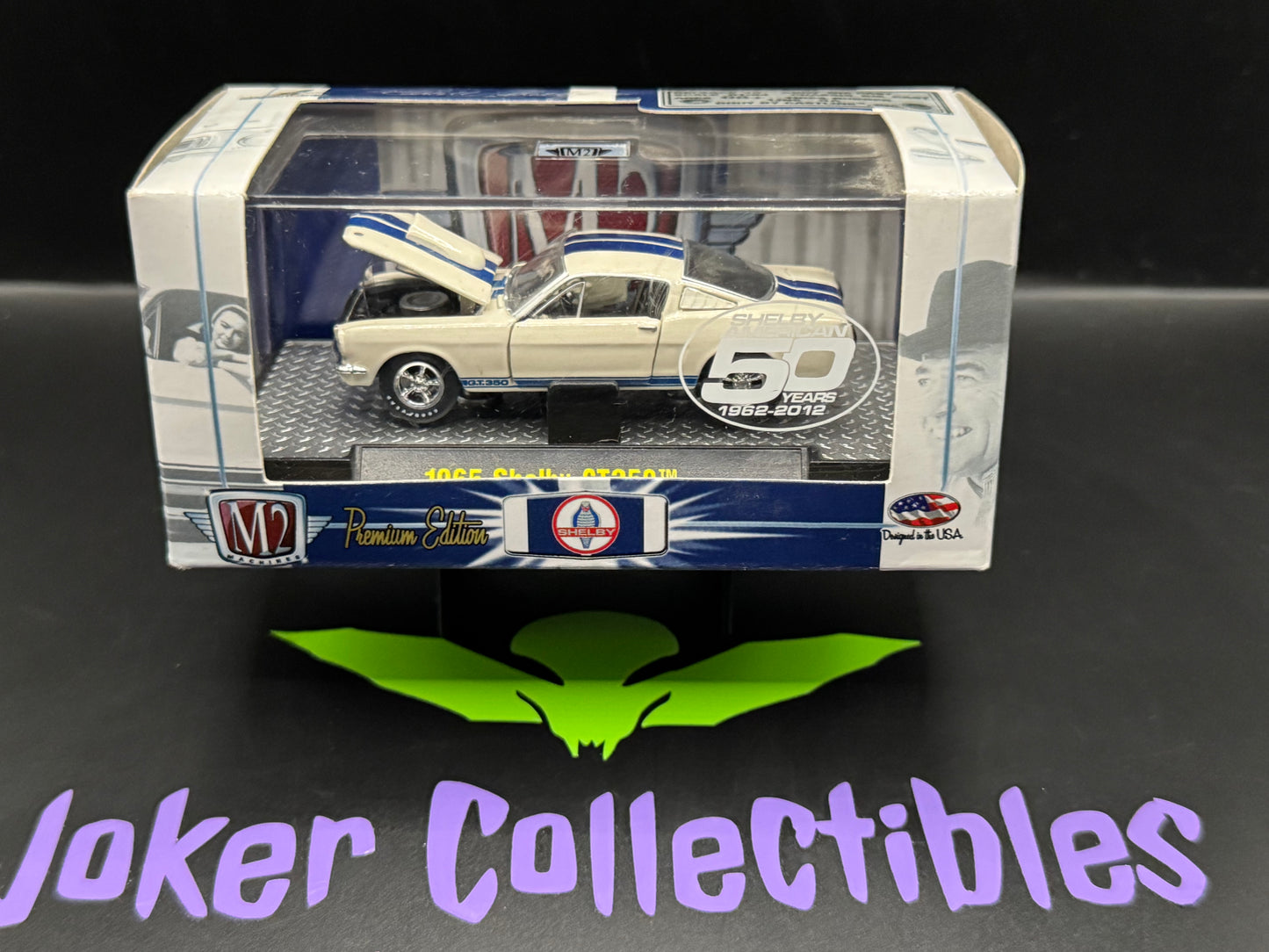 M2 Machines White Blue 1965 Shelby GT350 Release 20 12-18 Shelby American 50 Years