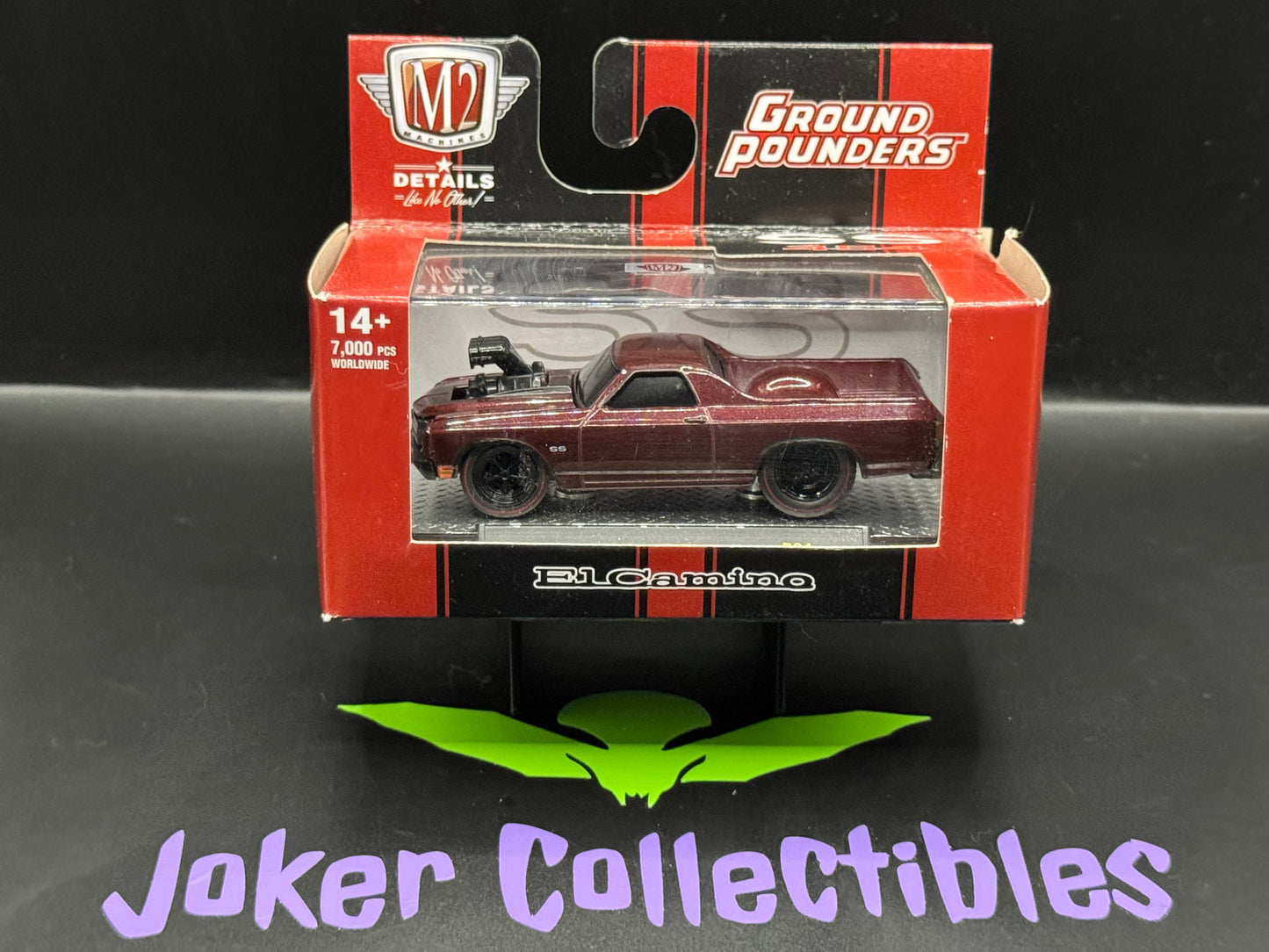 M2 Machines Ground Pounders Maroon 1970 Chevrolet El Camino SS 454 R24 23-06