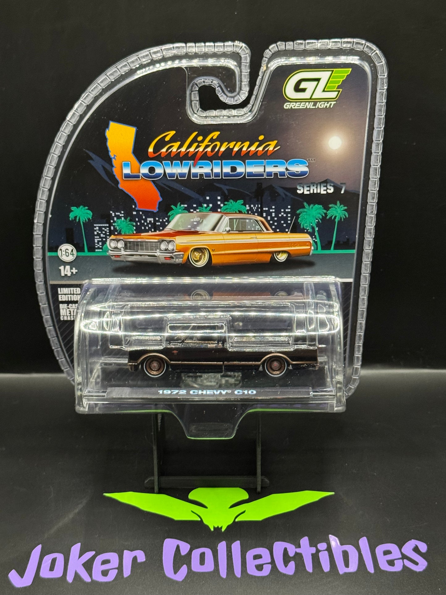 Greenlight California Lowriders Series 7 Black 1972 Chevy C10