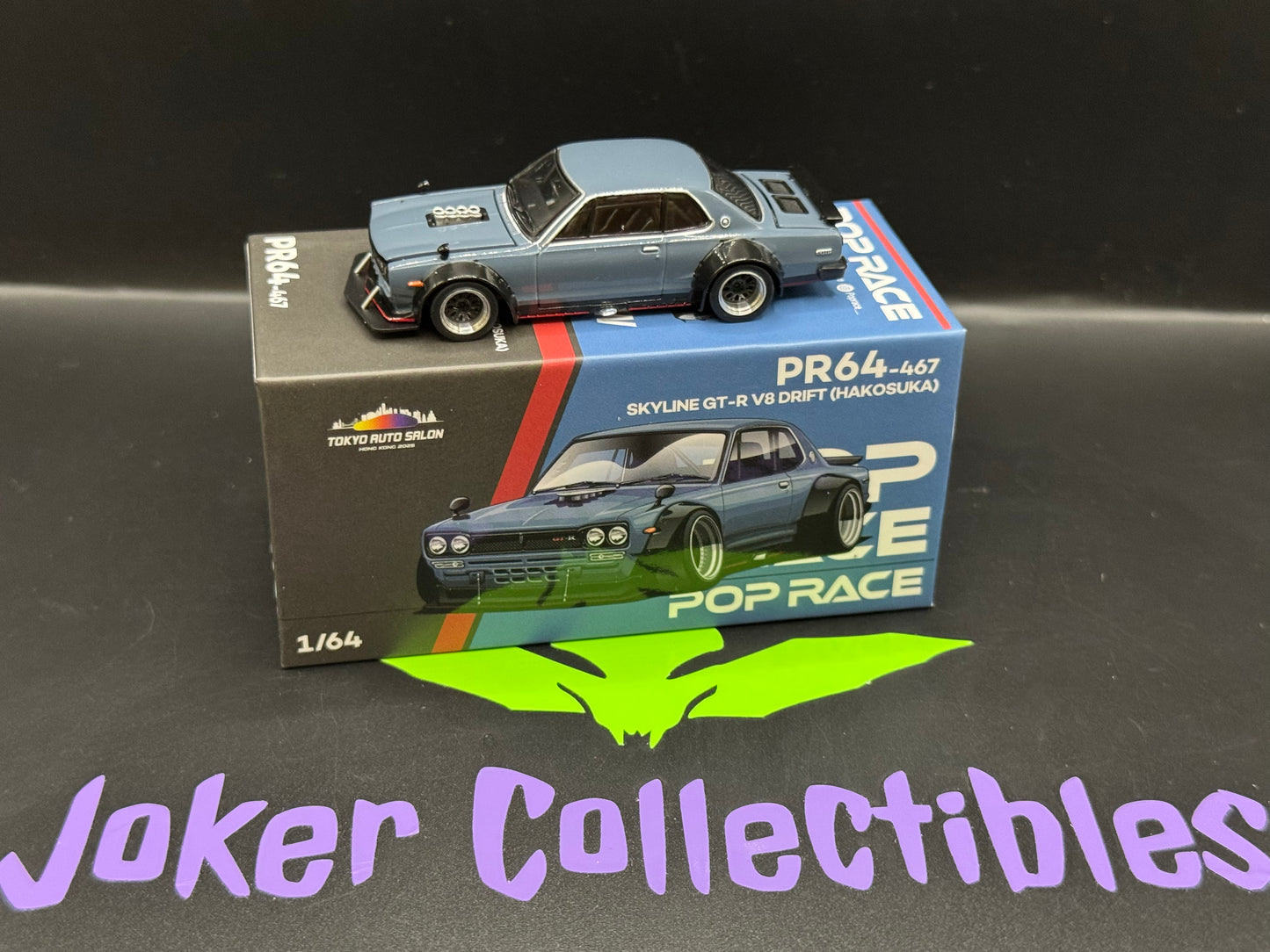 Pop Race Tokyo Auto Salon 2025 Gray Nissan Skyline GT-R V8 Drift Hakosuka PR64-467