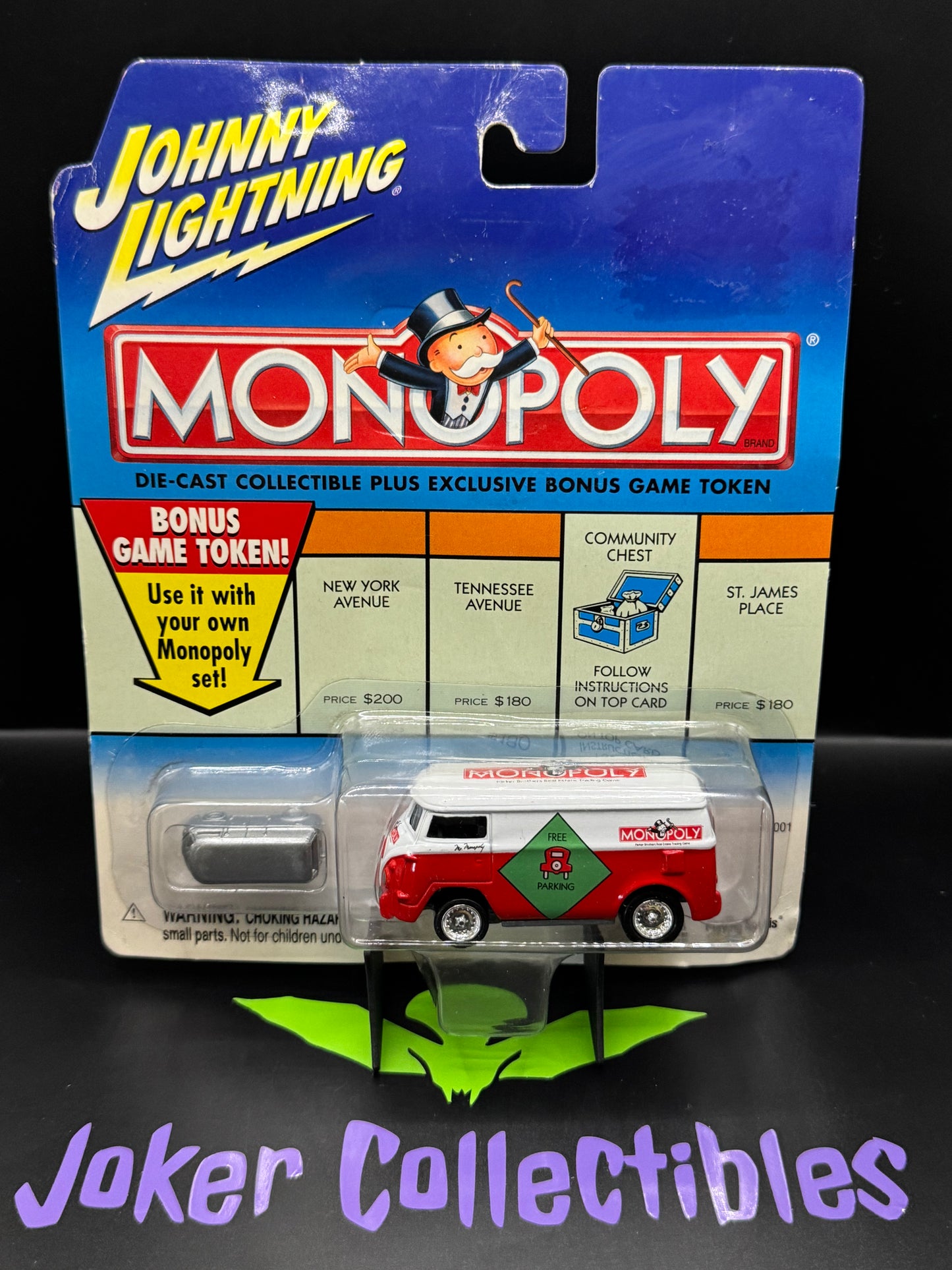 Johnny Lightning Monopoly Free Parking Volkswagen Bus '60 VW Van