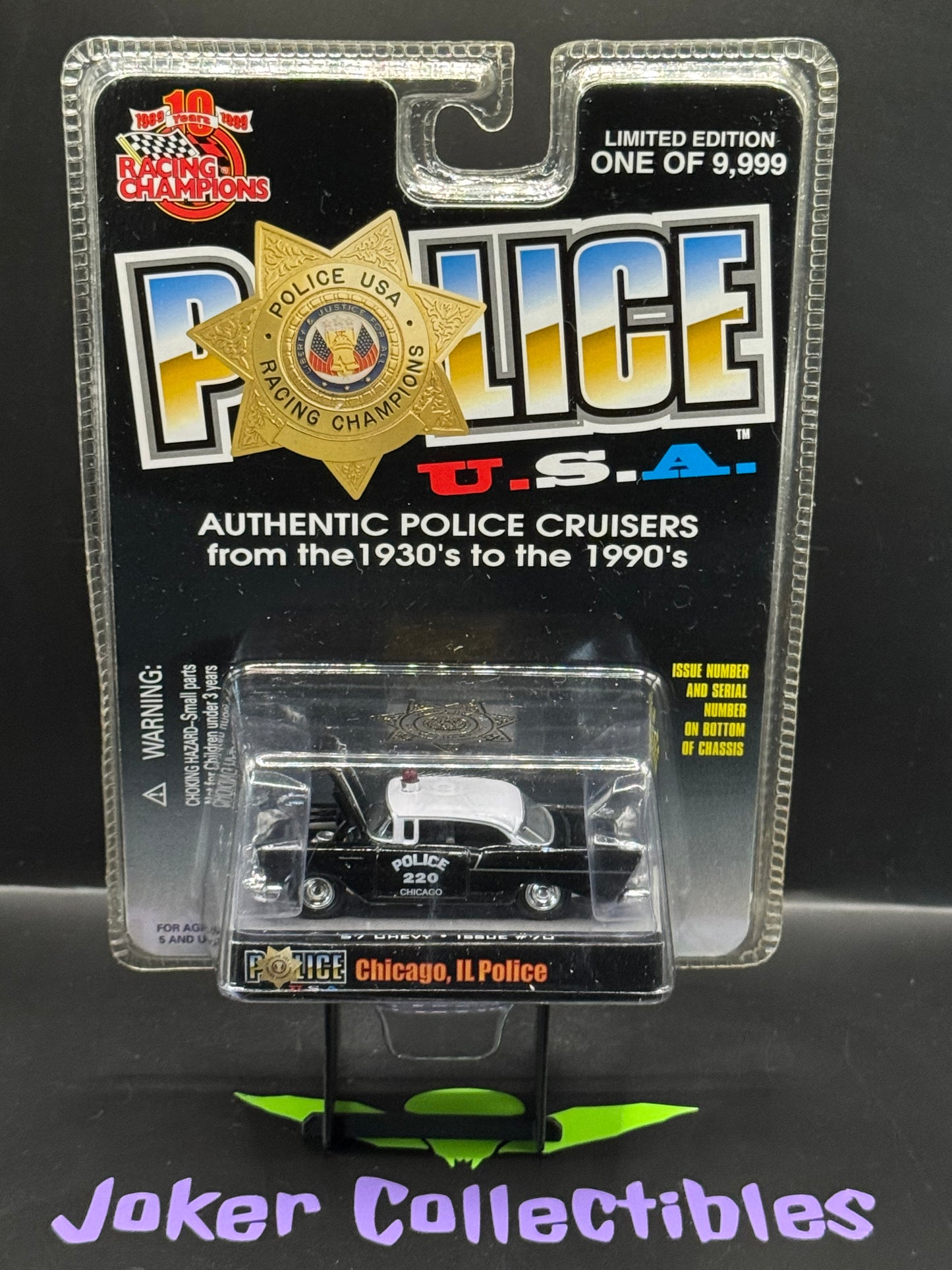 Racing Champions Police USA Chicago IL Police '57 Chevy Issue # 70