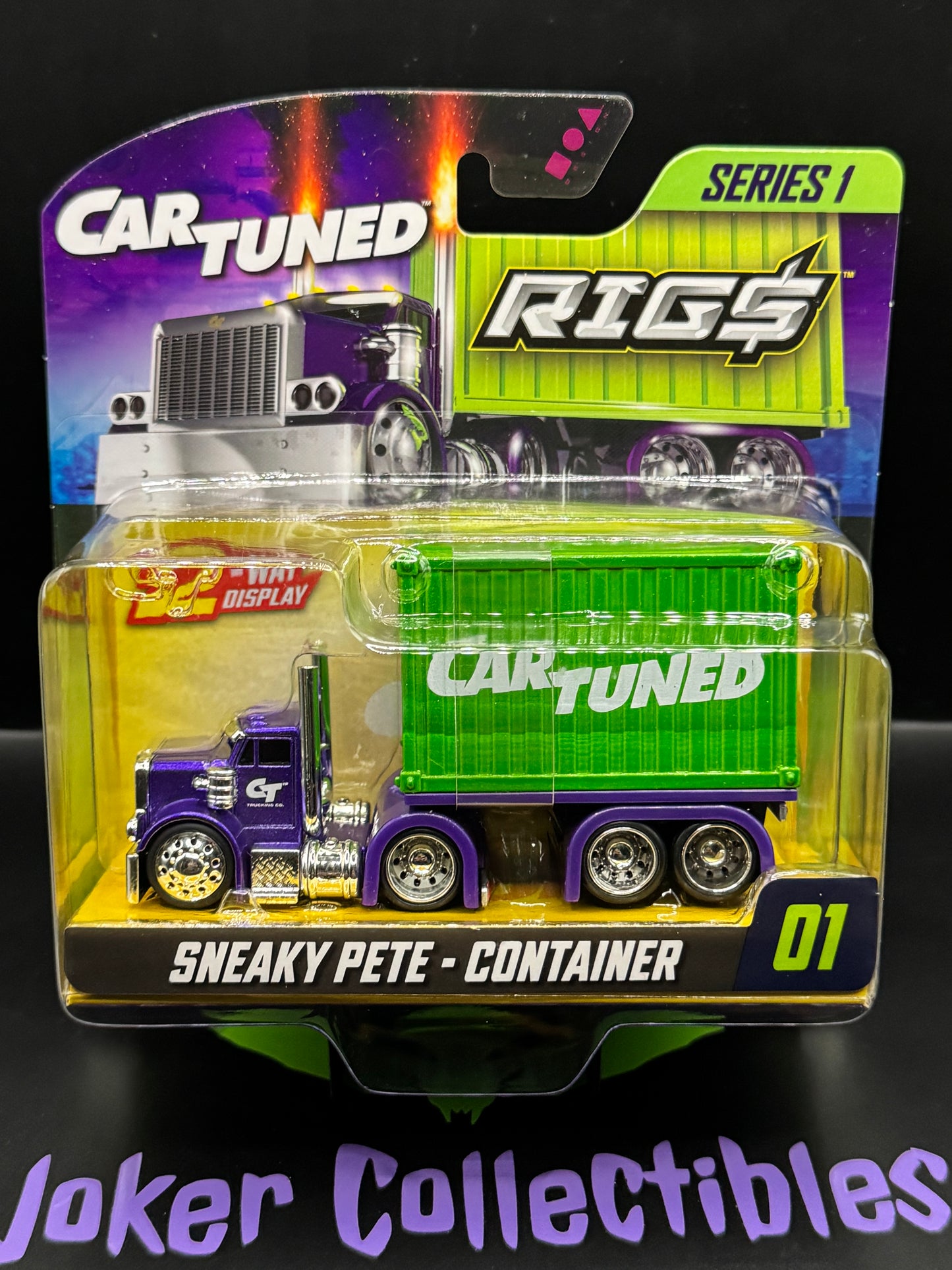 CarTuned Rigs Series 1 Sneaky Pete - Container # 01 Purple & Green
