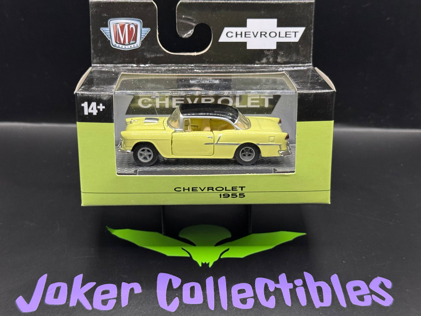 M2 Machines Yellow 1955 Chevrolet Bel Air R85 24-21