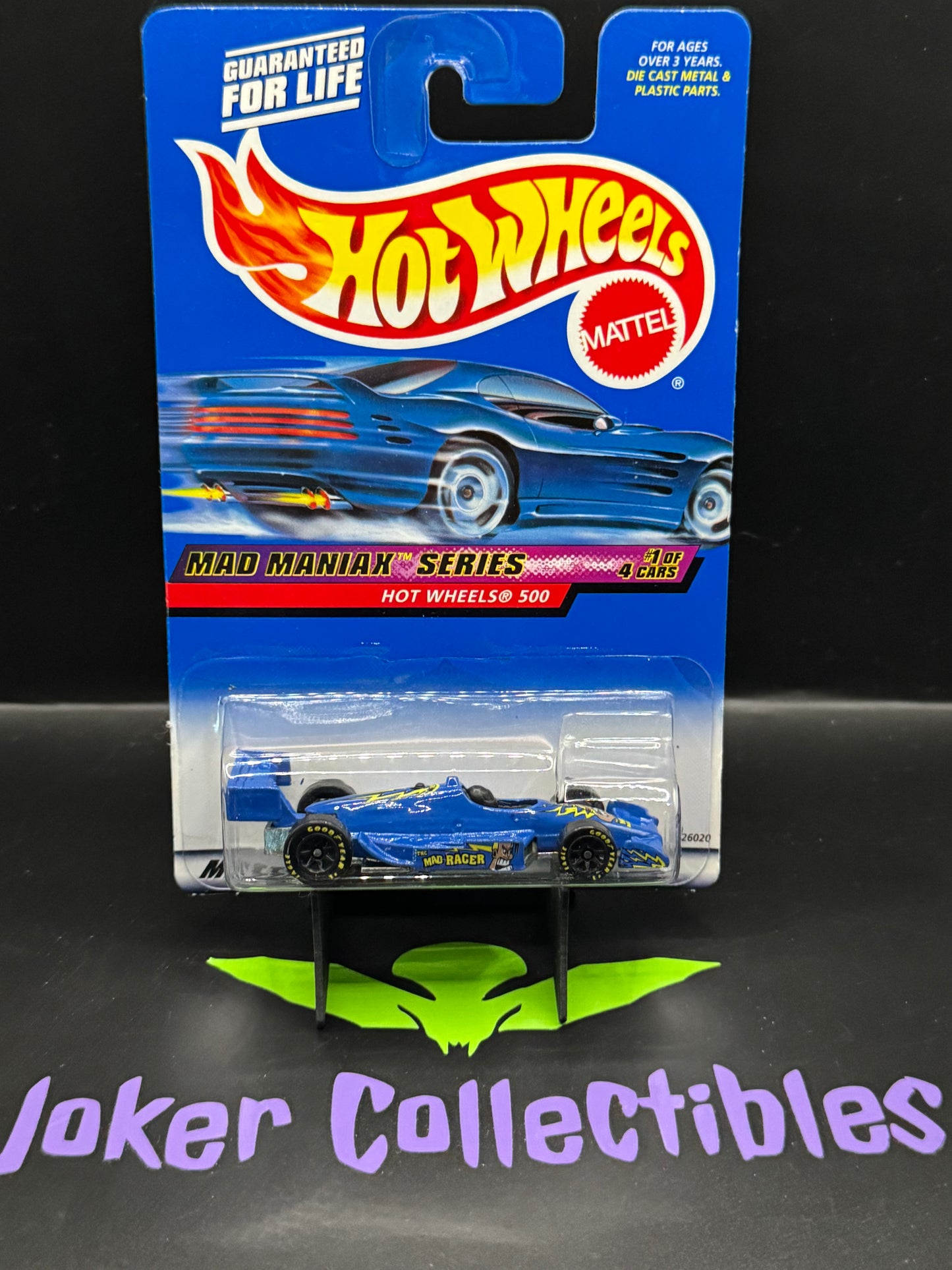 Hot Wheels 2000 Blue Hot Wheels 500 The Mad Racer Mad Maniax Series 1 of 4 # 017