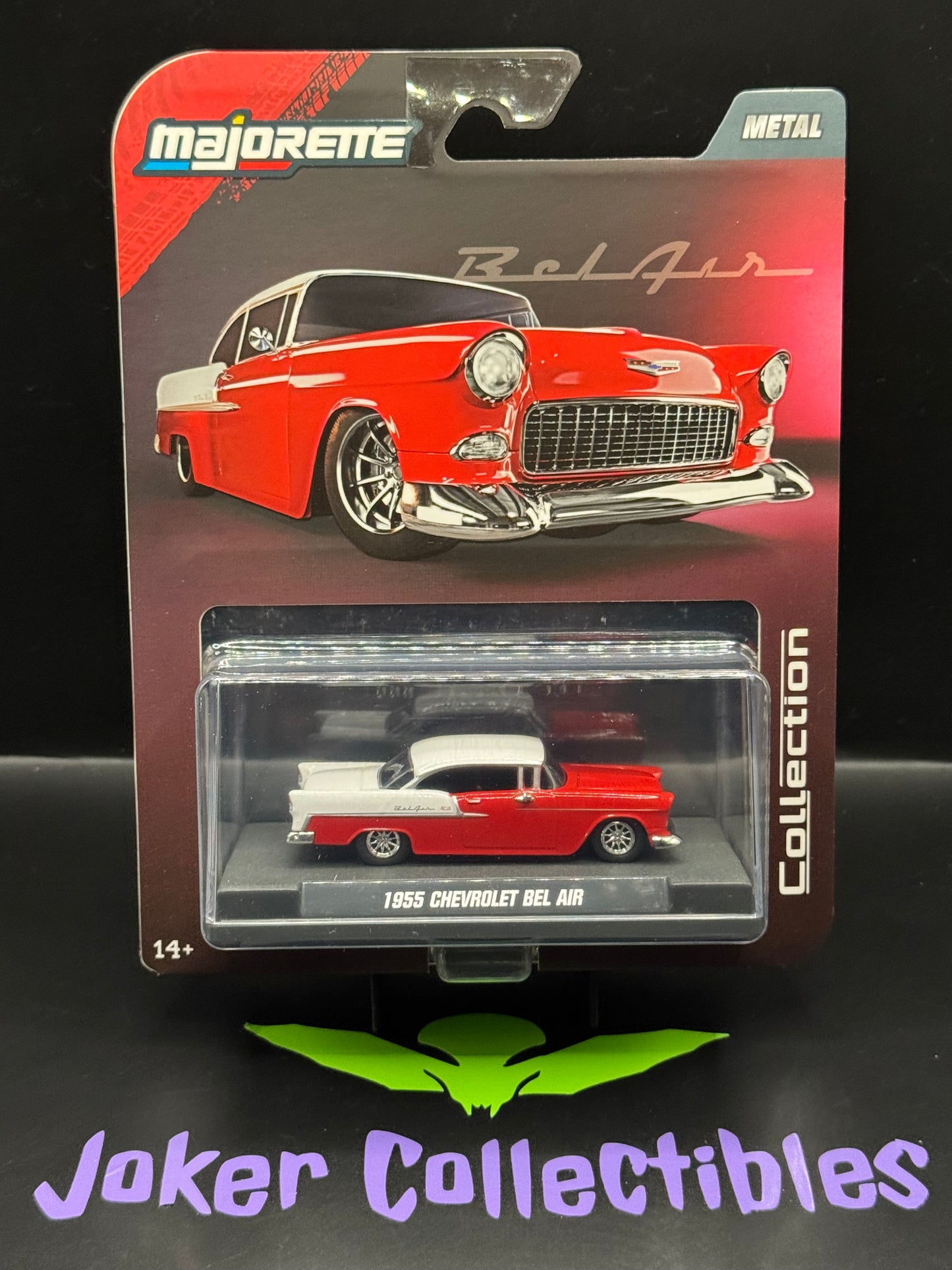 Majorette 1:64 Scale Collection Series Wave 3 Red 1955 Chevrolet Bel Air