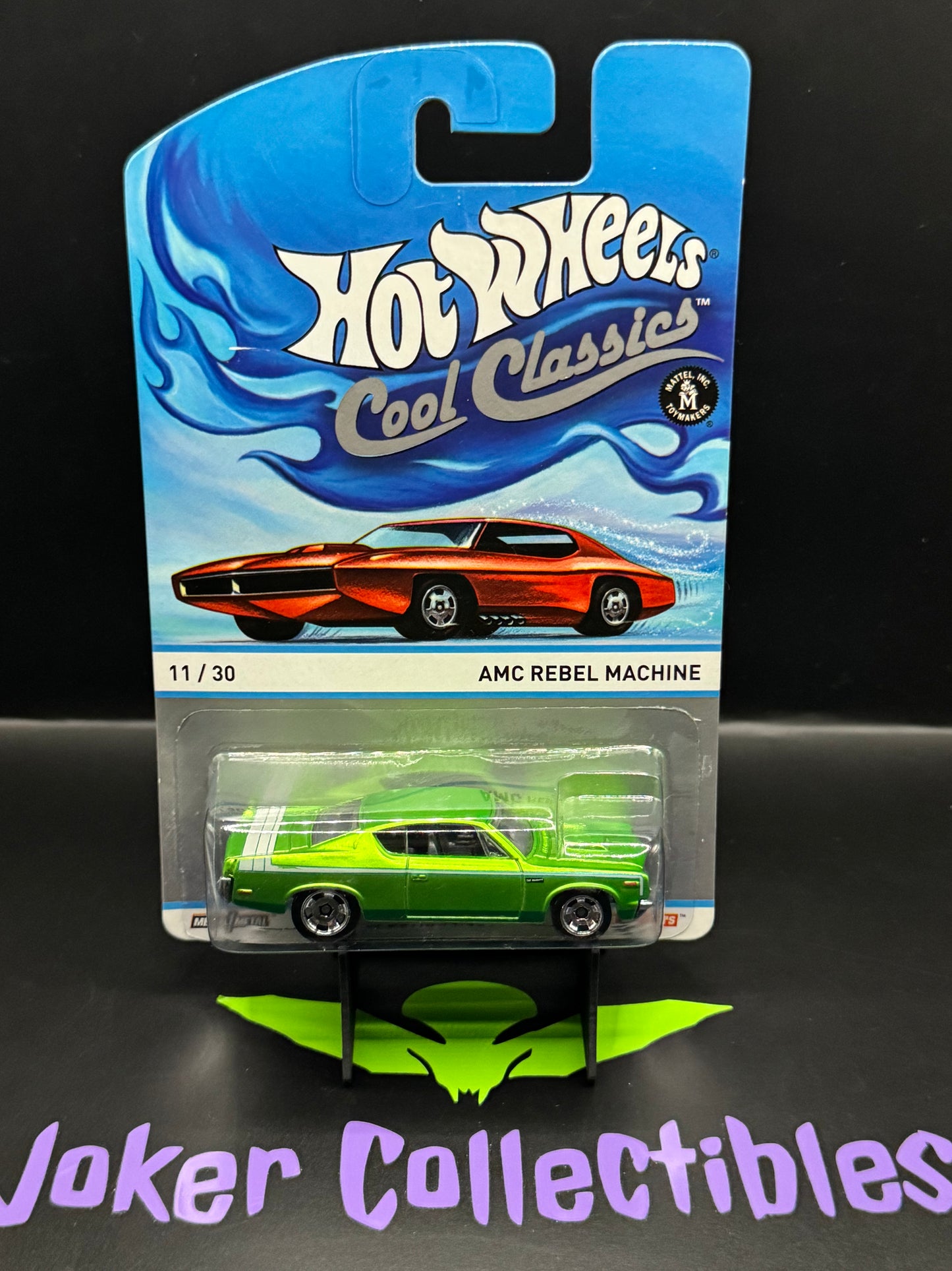 Hot Wheels Cool Classics AMC Rebel Machine 11/30 Red Car Card Spectrafrost