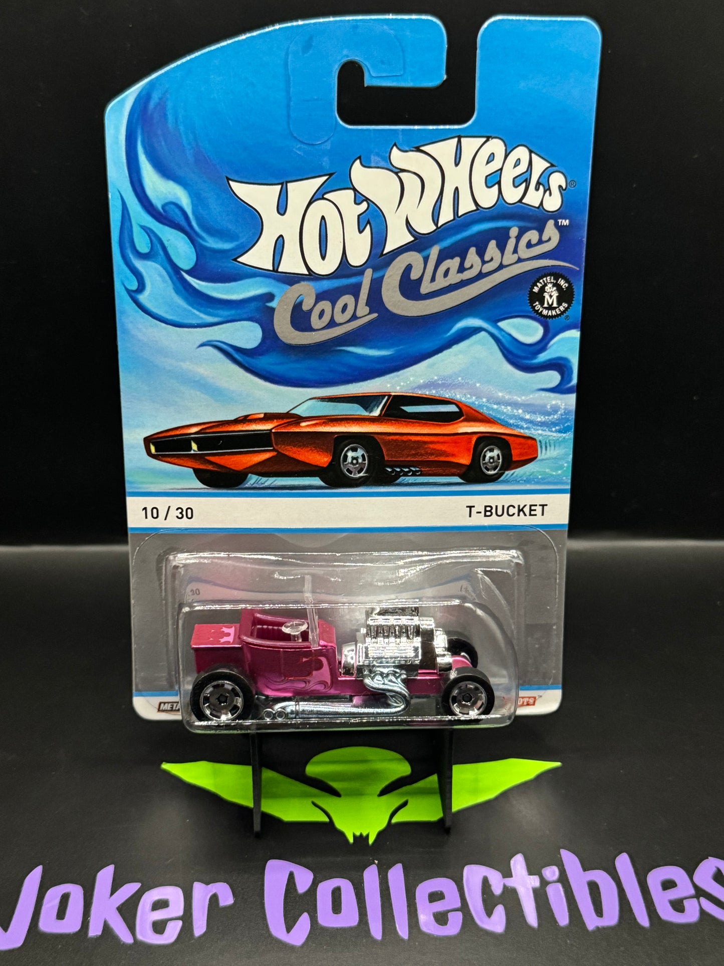 Hot Wheels Cool Classics T-Bucket 10/30 Red Car Card Spectrafrost