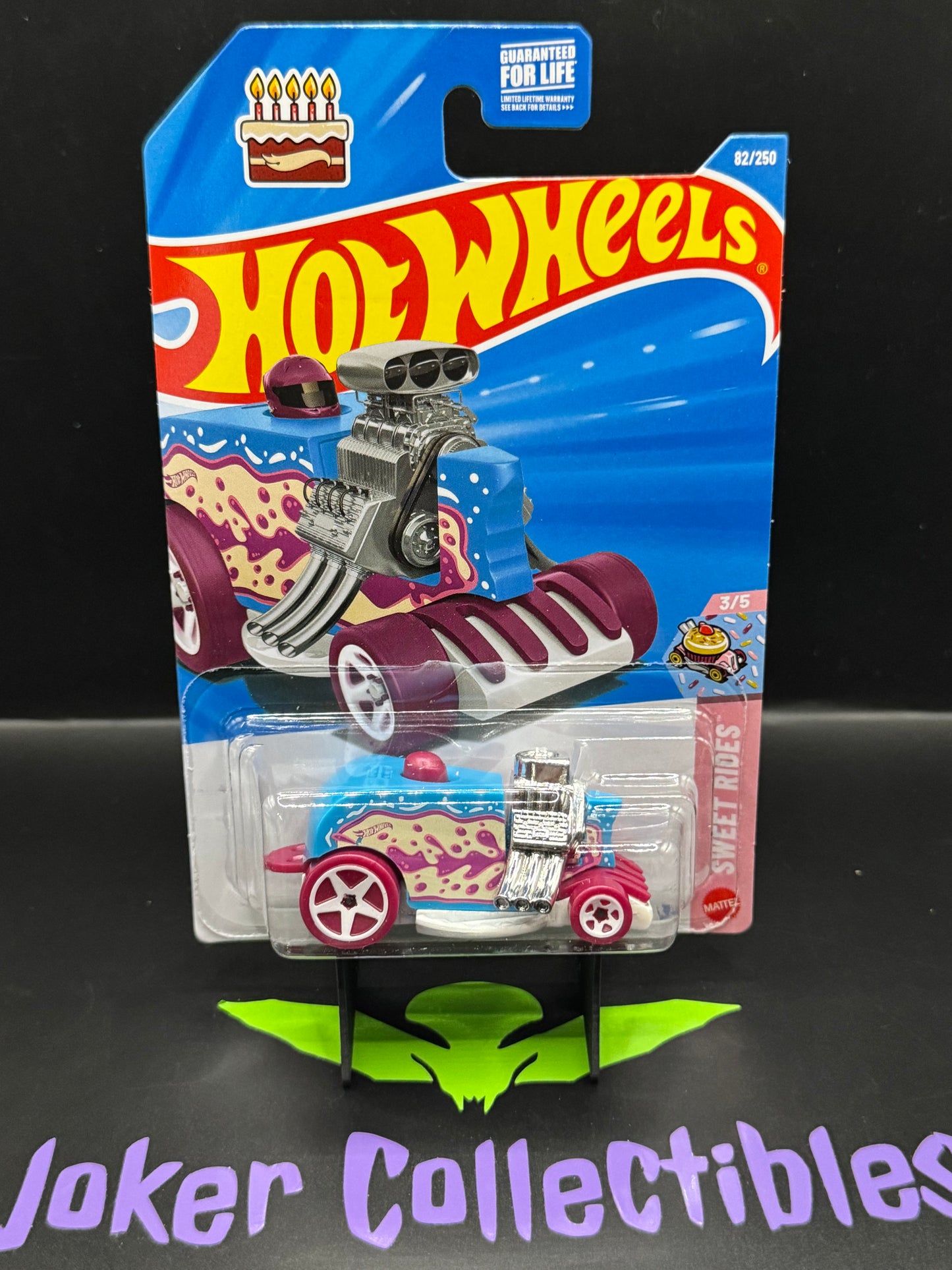 Hot Wheels 2026 Purple Blue Birthday Burner 82/250 Sweet Rides 3/5 E Case
