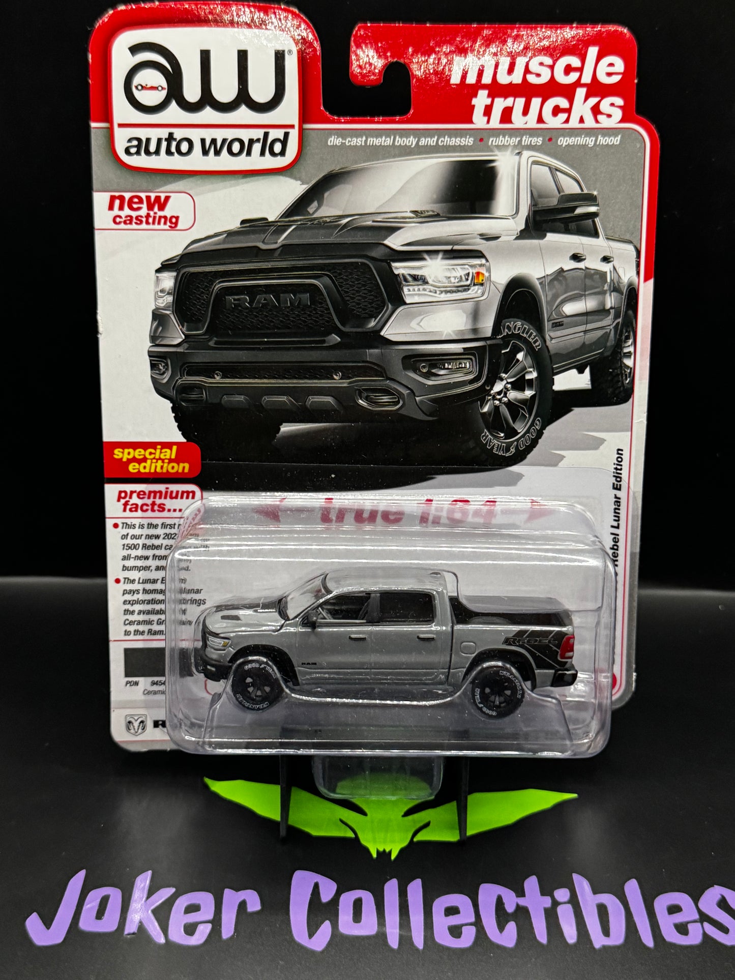 Auto World Muscle Trucks 2023 Ram 1500 Rebel Lunar Edition Ceramic Gray # 2