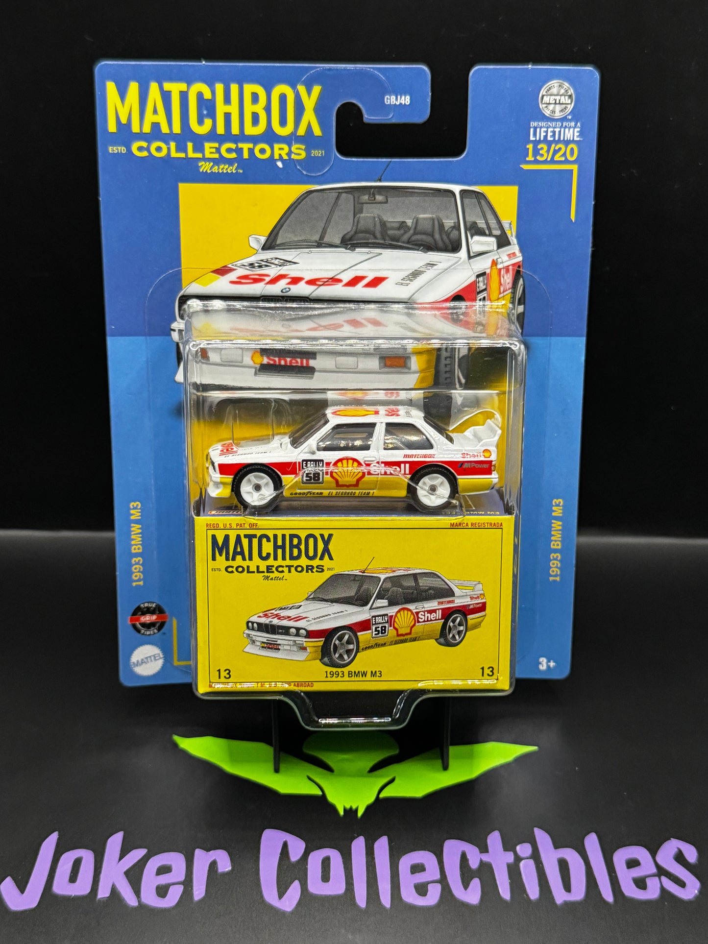 Matchbox Collectors White Shell 1993 BMW M3 # 13/20