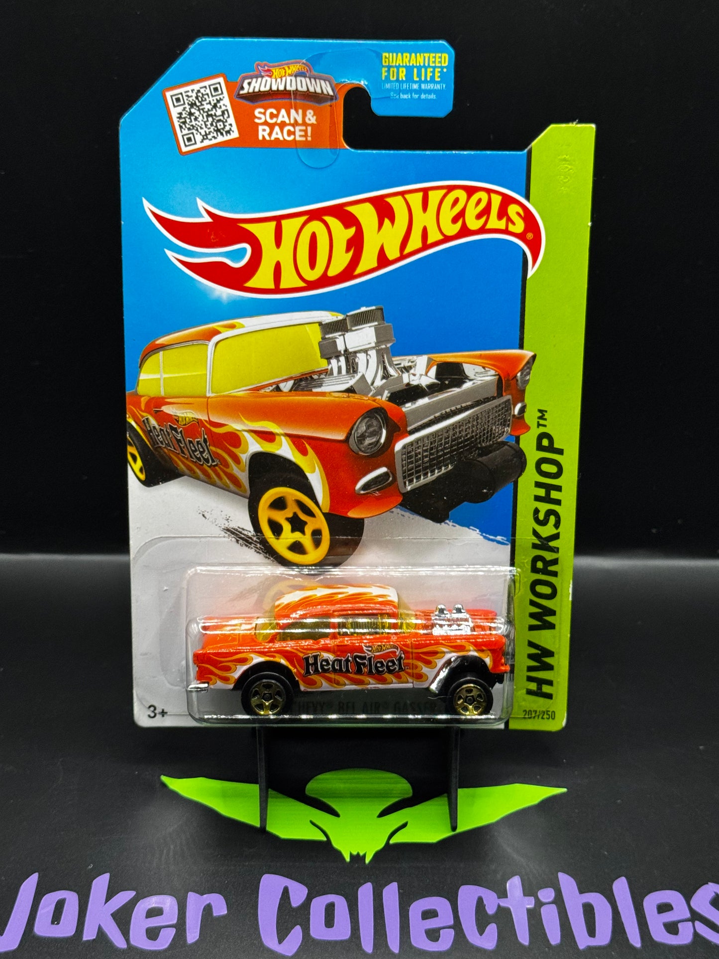 Hot Wheels 2015 '55 Chevy Bel Air Gasser 207/250 HW Workshop Heat Fleet
