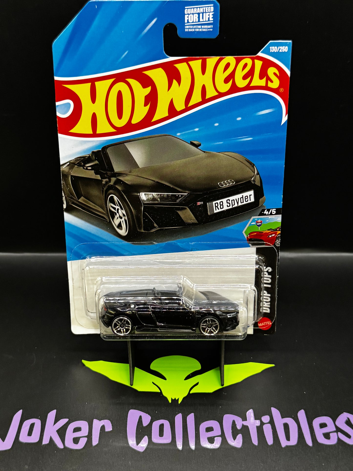 Hot Wheels 2026 Black 2019 Audi R8 Spyder 130/250 Drop Tops 4/5 F Case