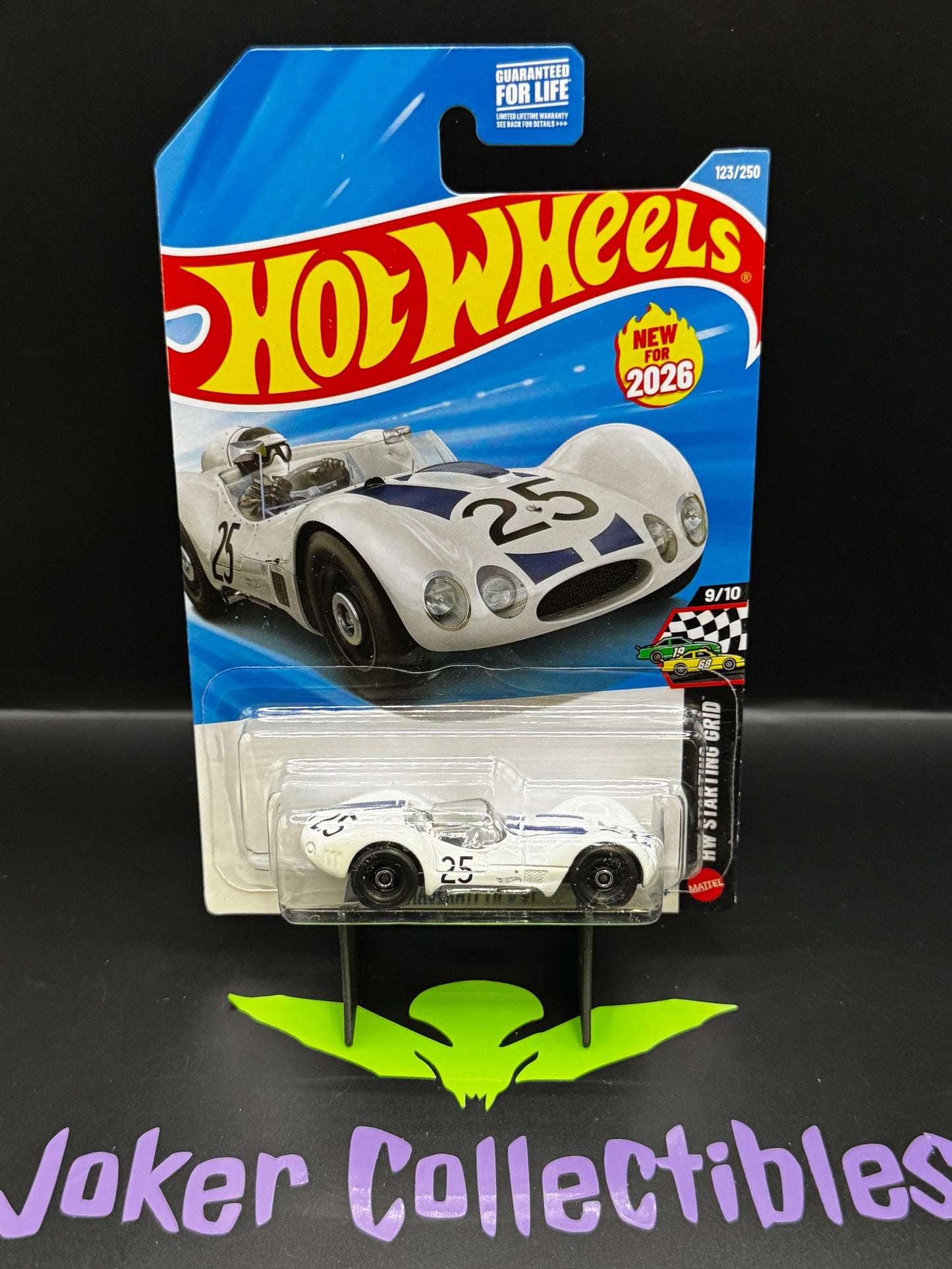 Hot Wheels 2026 White Maserati Tipo 61 123/250 HW Starting Grid 9/10 E Case