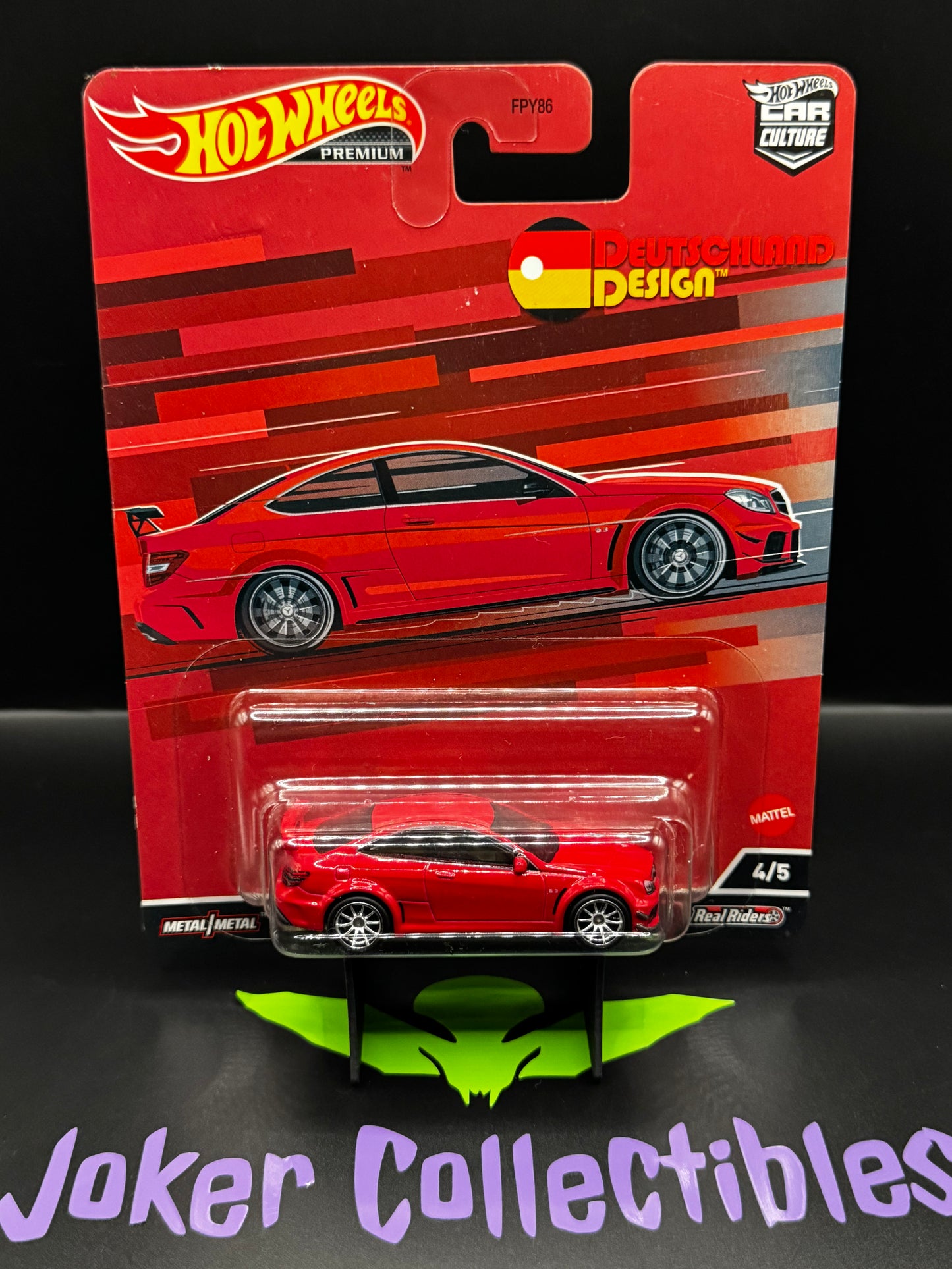 Hot Wheels Premium Car Culture Deutschland Design '12 Mercedes-Benz C63 AMG Coupe Black Series # 4/5