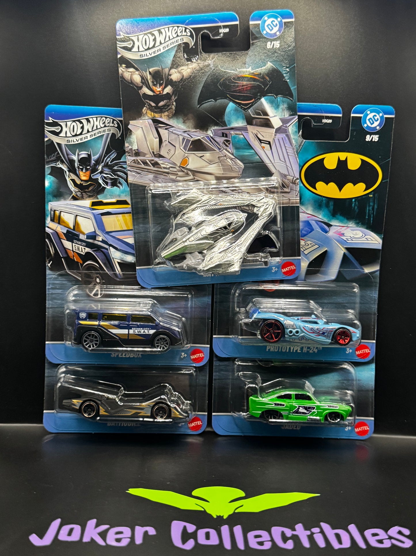 Hot Wheels Silver Series 2026 Batman Vehicle Mix 2 Full Set of 5 # 6-10 HDG89-956T