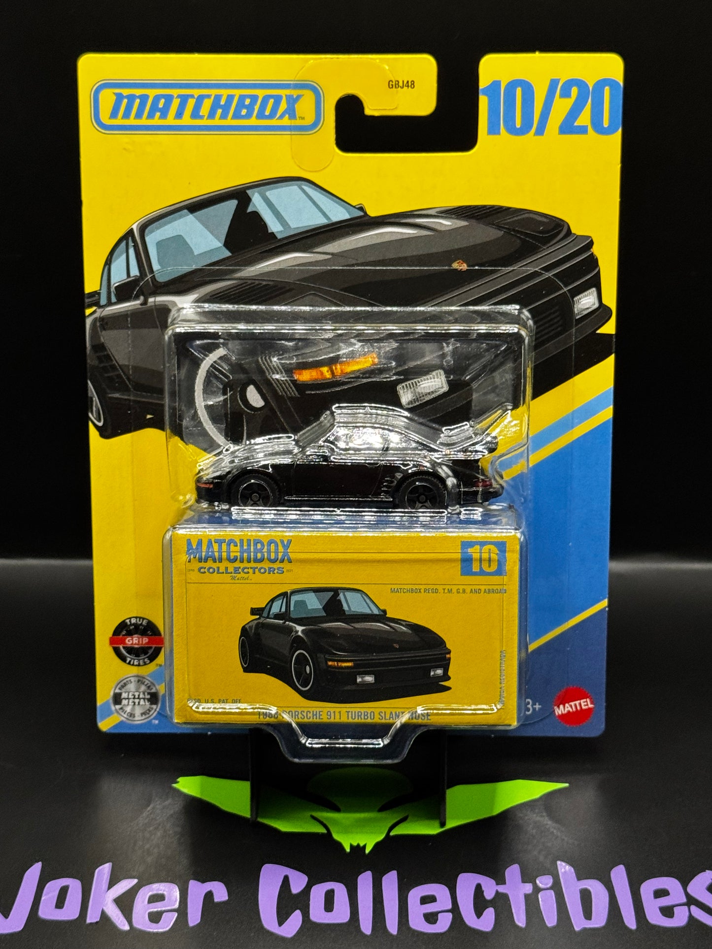 Matchbox Collectors Black 1988 Porsche 911 Turbo Slant Nose # 10/20