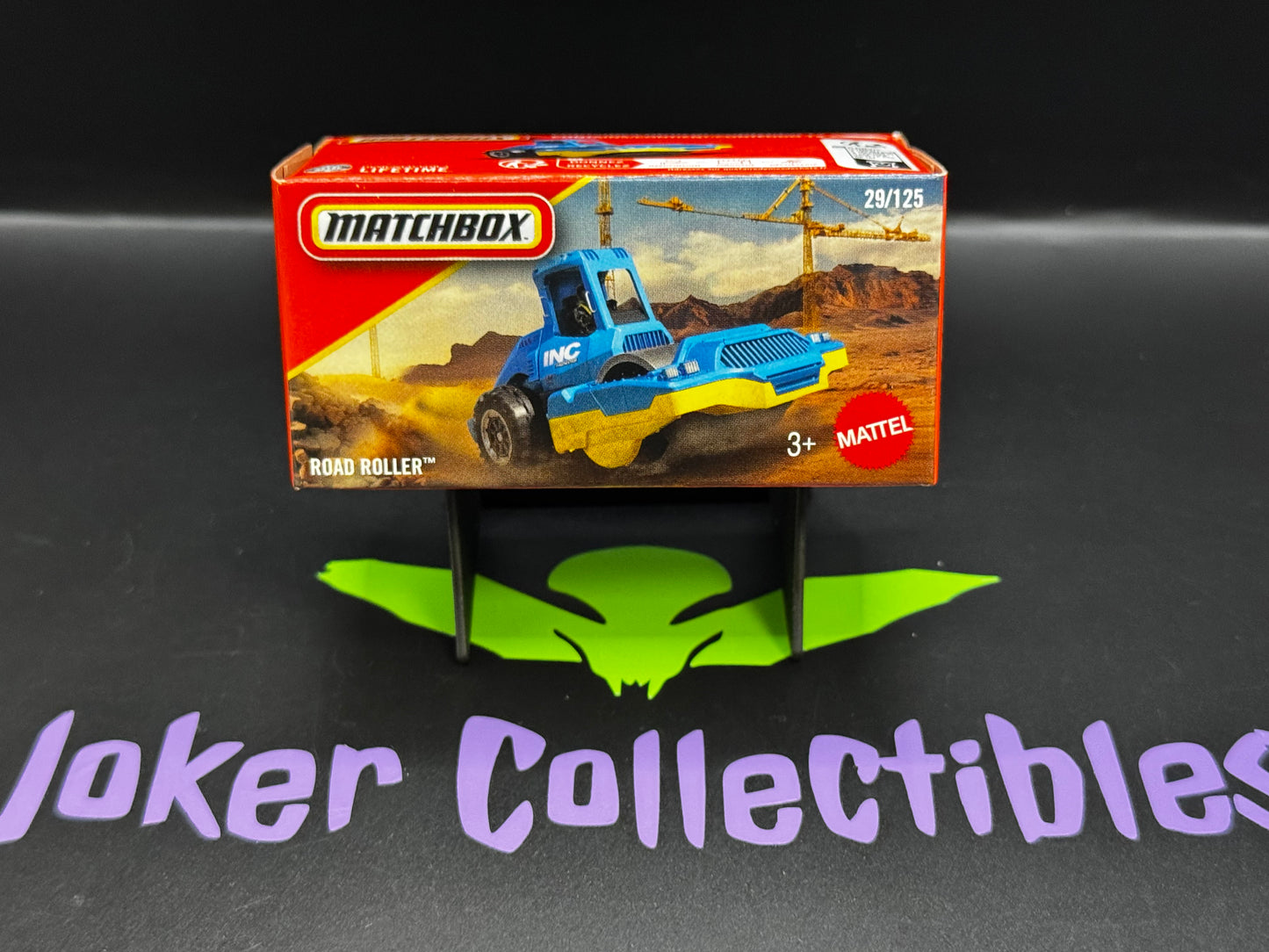 Matchbox Power Grabs 2026 Blue Yellow Road Roller 29/125