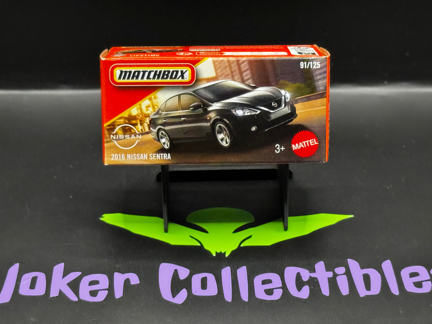 Matchbox Power Grabs Black 2016 Nissan Sentra 91/125