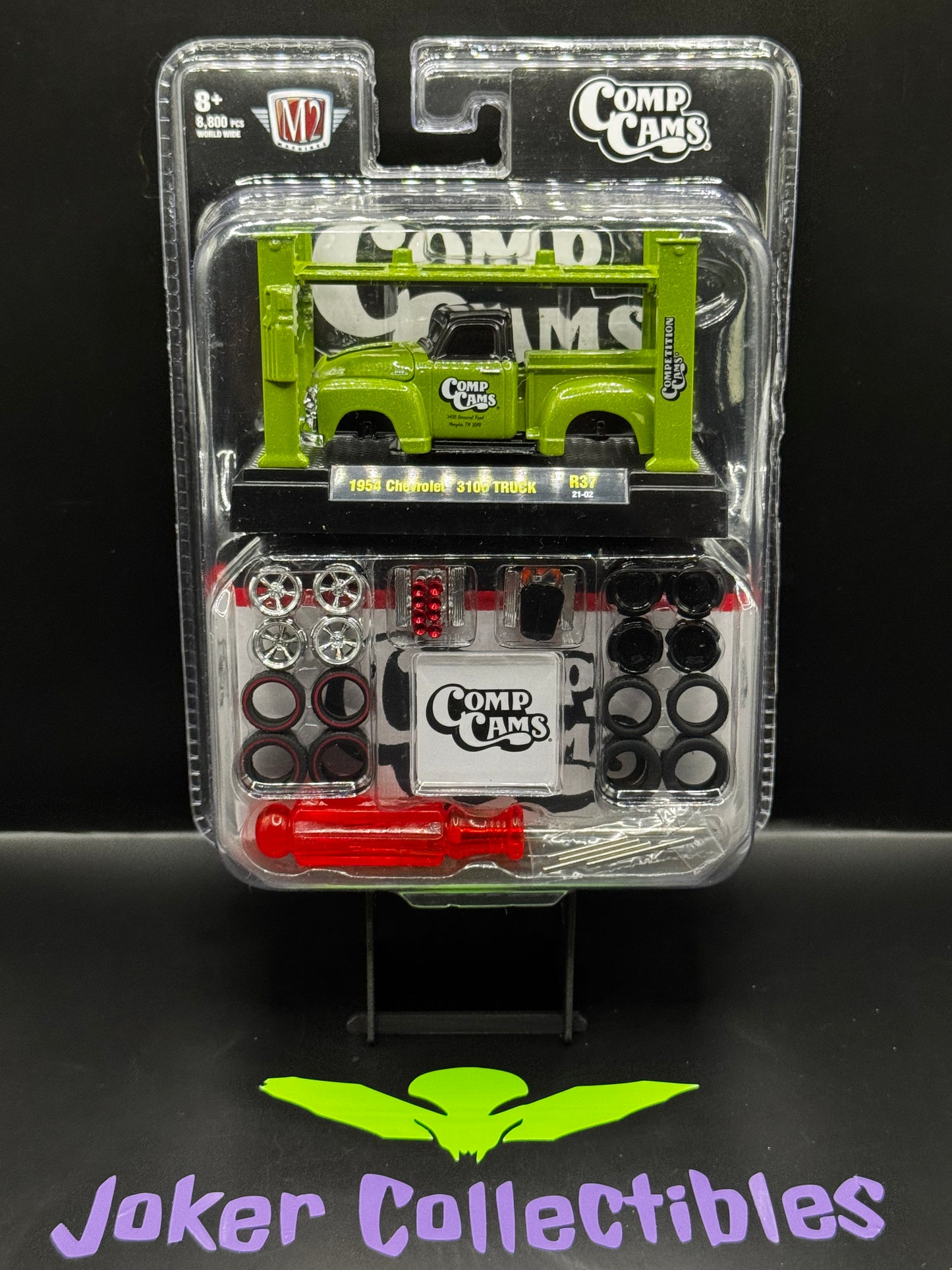 M2 Machines Model-Kit Auto Lift Comp Cams Green 1954 Chevrolet 3100 Truck R37 21-02