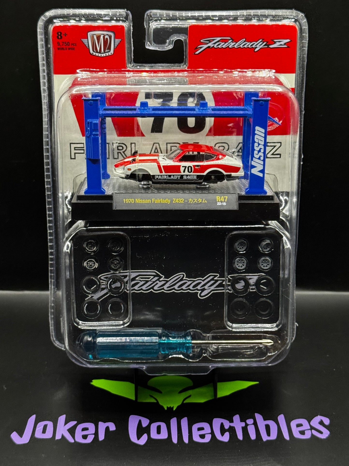 M2 Machines Model-Kit Auto Lift Red White 1970 Nissan Fairlady Z432 R47 22-15