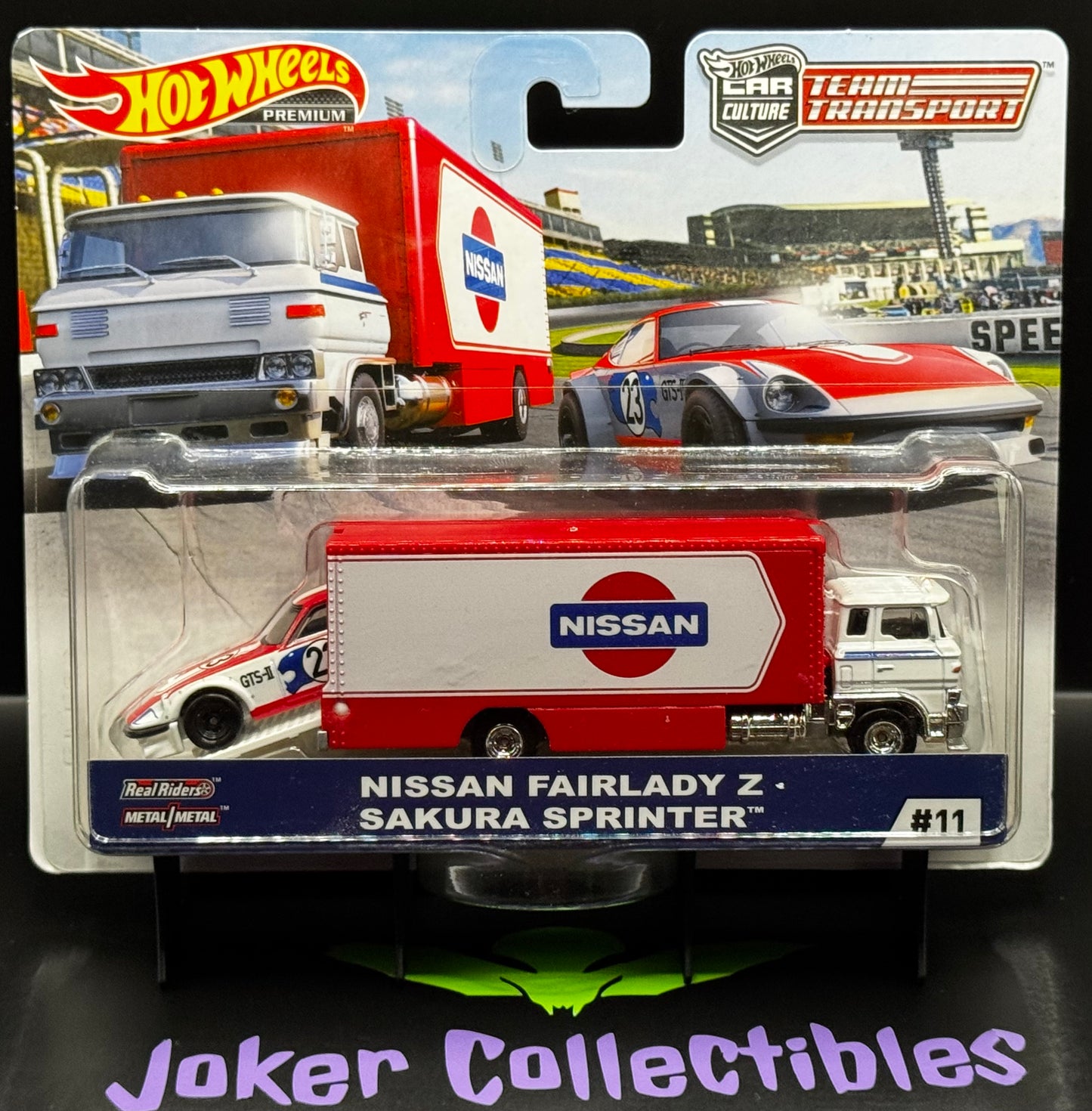 Hot Wheels Premium Car Culture Team Transport Nissan Fairlady Z & Sakura Sprinter #11