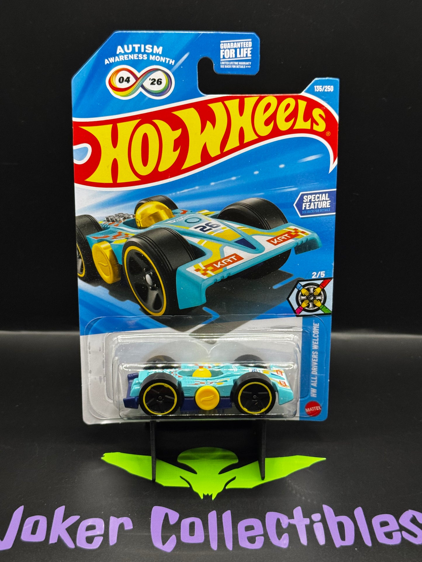Hot Wheels 2026 Blue Flippin' Fast 135/250 HW All Drivers Welcome 2/5 F Case