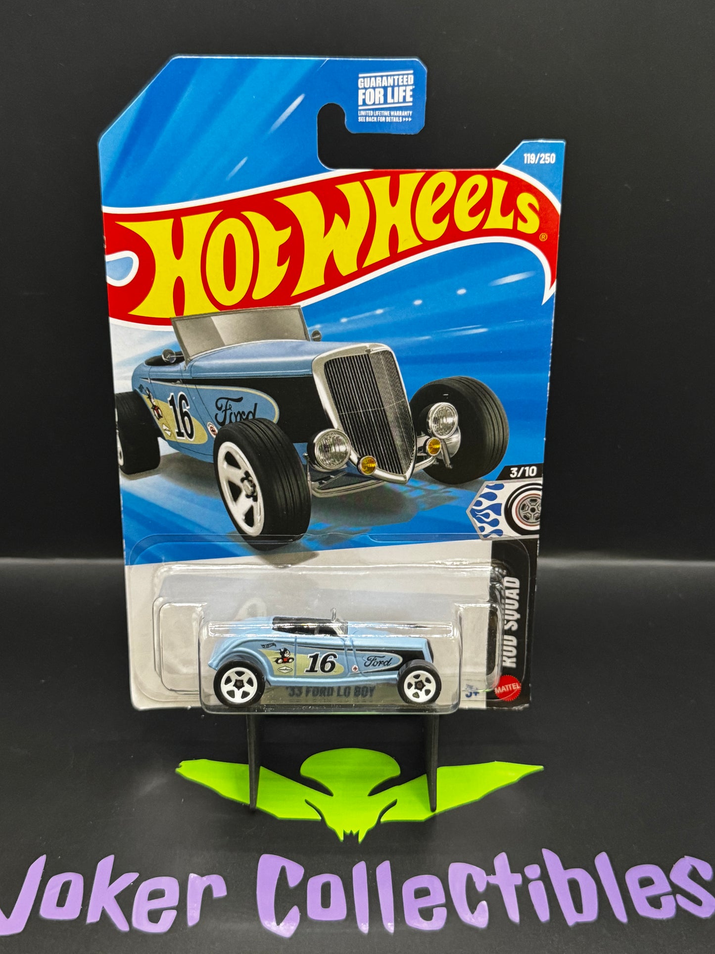 Hot Wheels 2026 Blue '33 Ford Lo Boy 119/250 Rod Squad 3/10 G Case