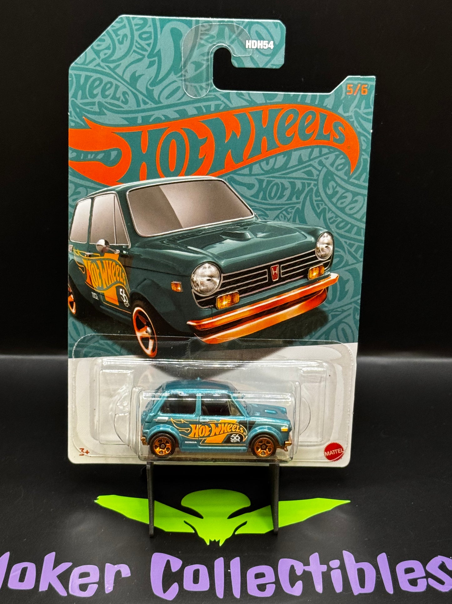 Hot Wheels Green & Gold 2024 56th Anniversary Custom '70 Honda N600 # 5/6