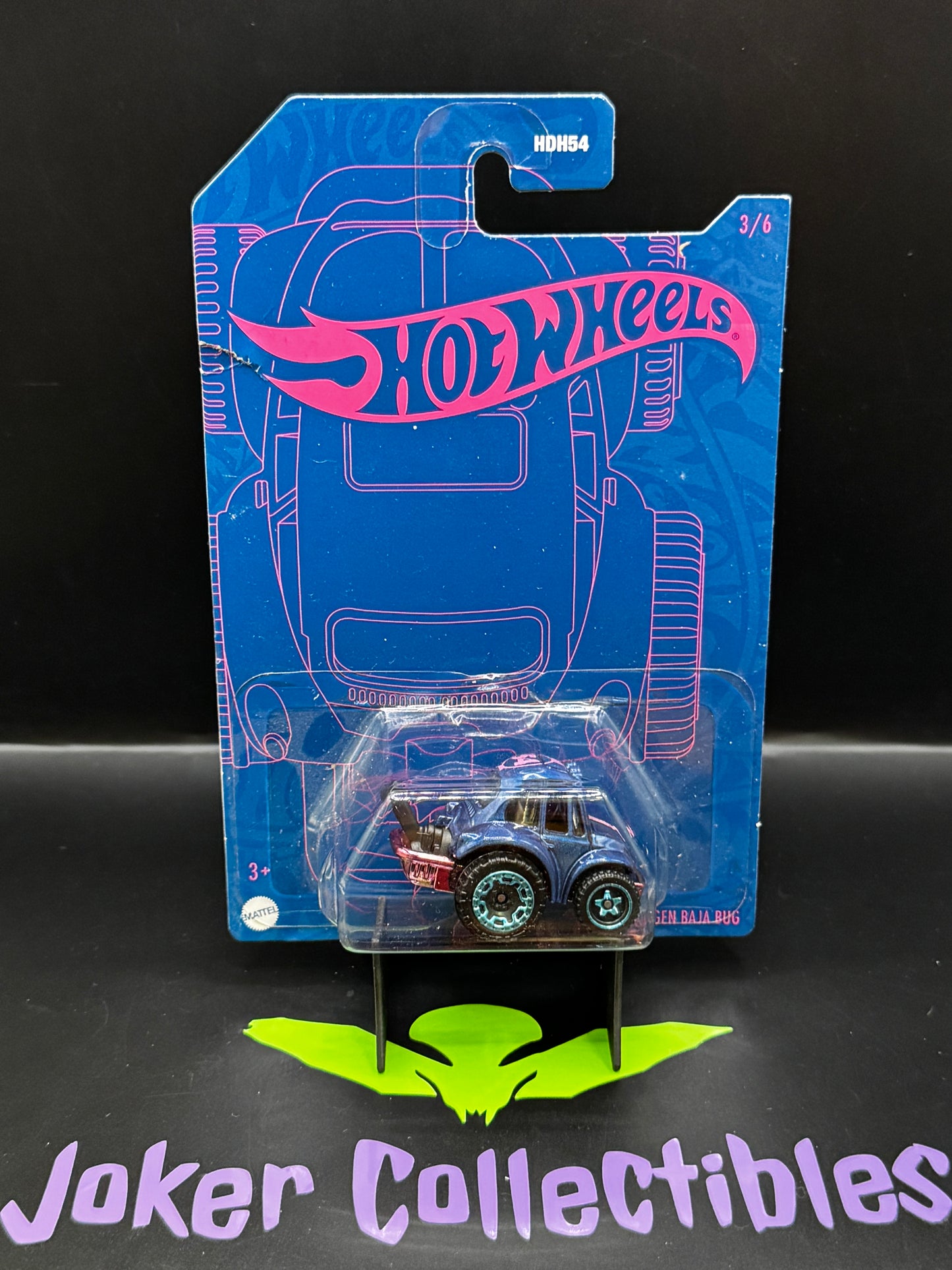 Hot Wheels Blue & Pink 2022 54th Anniversary '70 Volkswagen Baja Bug # 3/6