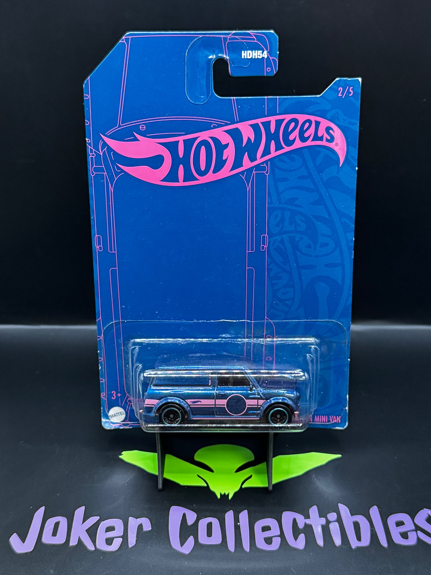 Hot Wheels Blue & Pink 2022 54th Anniversary '67 Austin Mini Van # 2/5