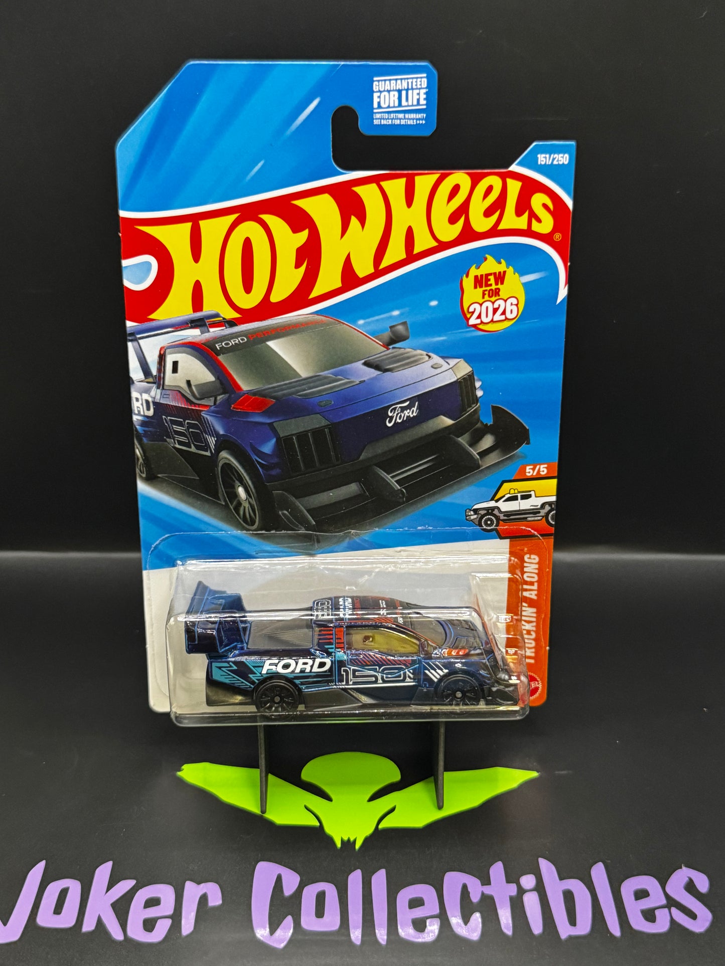 Hot Wheels 2026 Blue Ford F-150 Lightning Supertruck 151/250 Truckin' Along 5/5 G Case