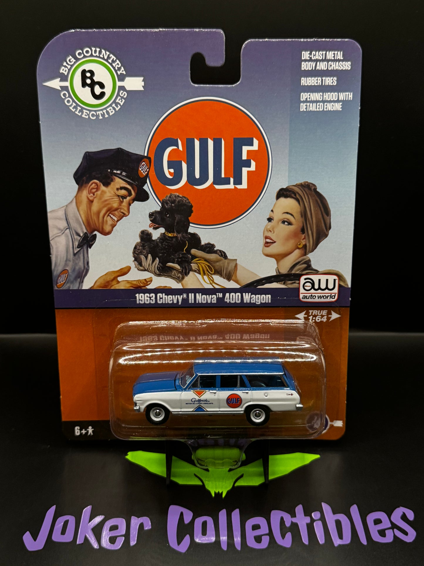 Auto World Big Country Collectibles Gulf 1963 Chevy II Nova 400 Wagon # 4