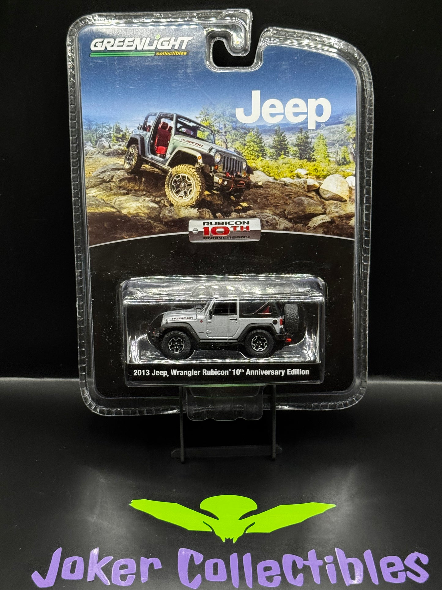 Greenlight Silver 2013 Jeep Wrangler Rubicon 10th Anniversary Edition