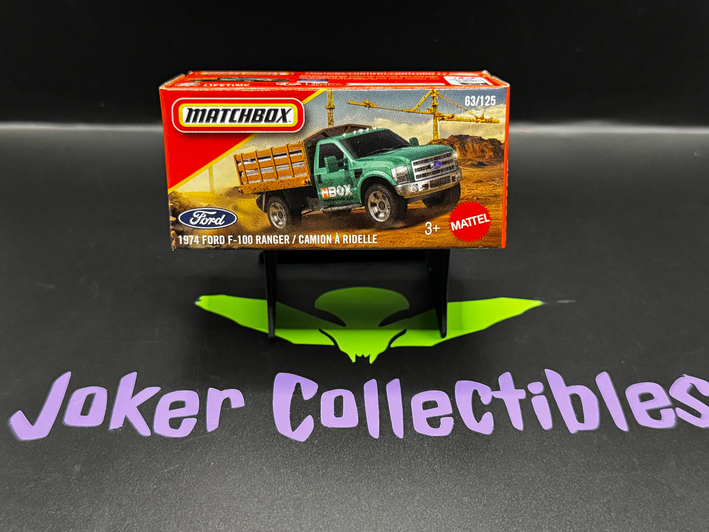 Matchbox Power Grabs 2026 Green Ford F-350 Stake Bed in Ranger Labeled Box 63/125