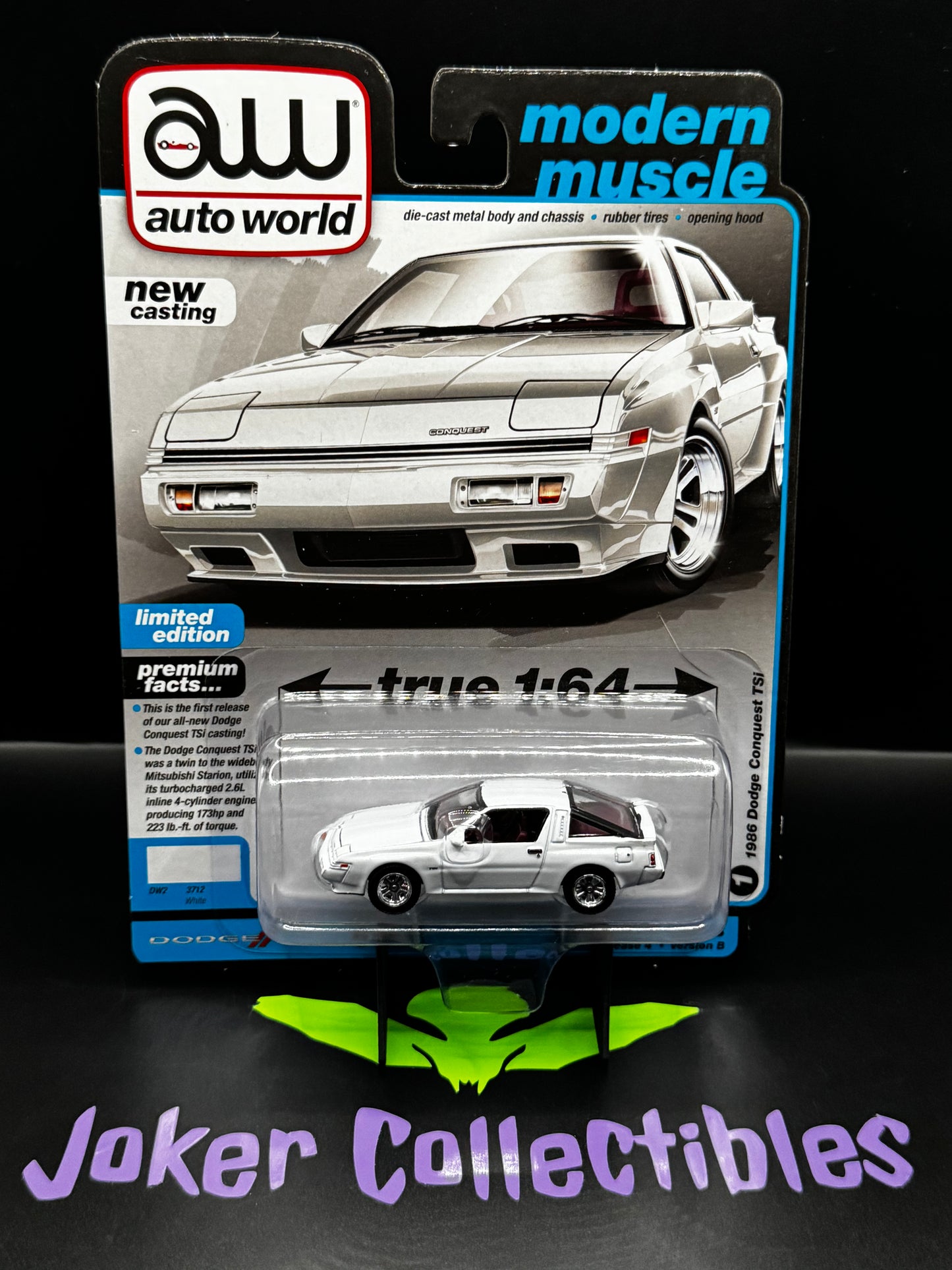 Auto World Modern Muscle 1986 Dodge Conquest TSi White #1