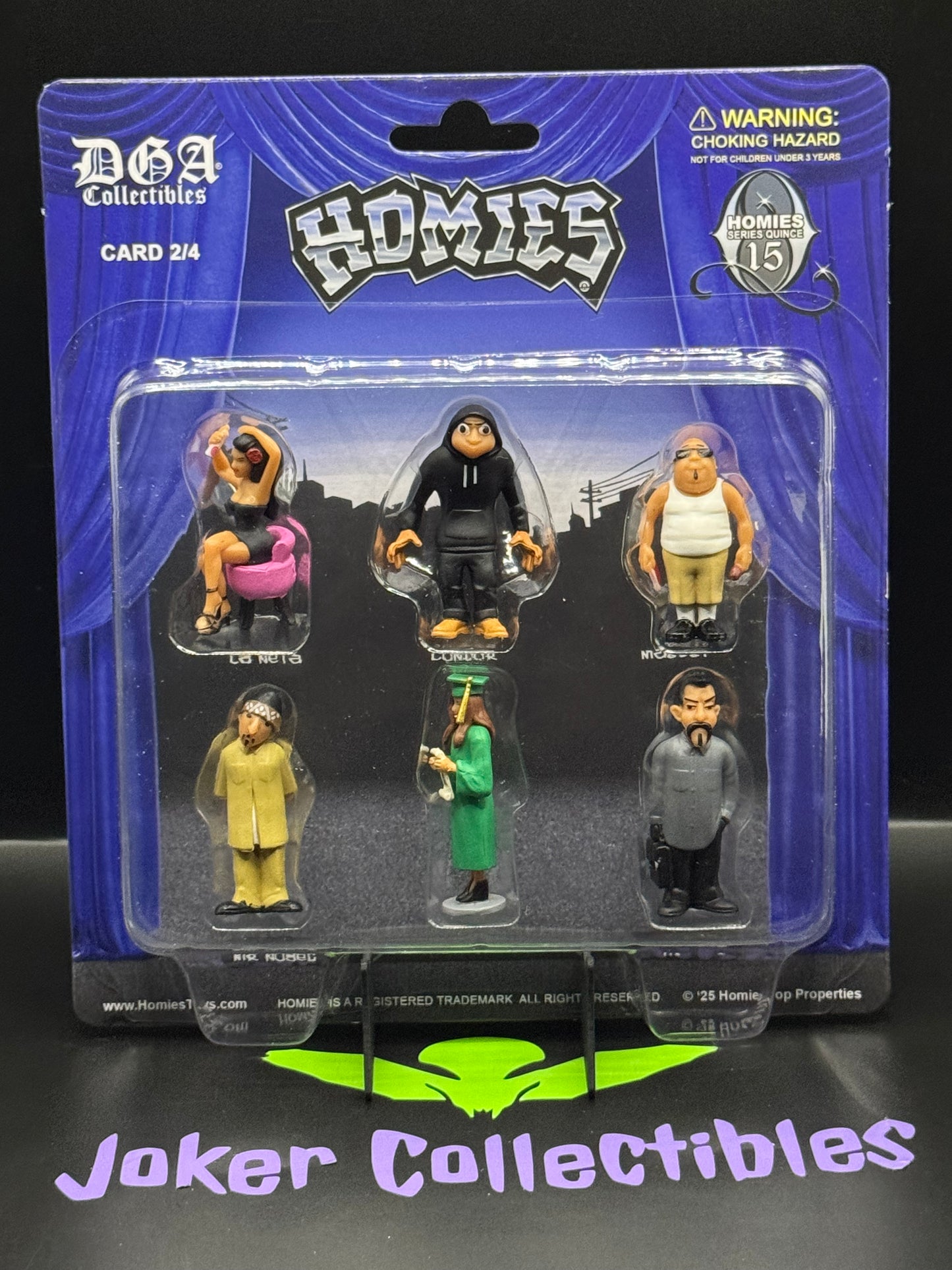 DGA Collectibles Homies Figures 1.75″ Series 15 Quince Set of 6 Figures Card 2/4