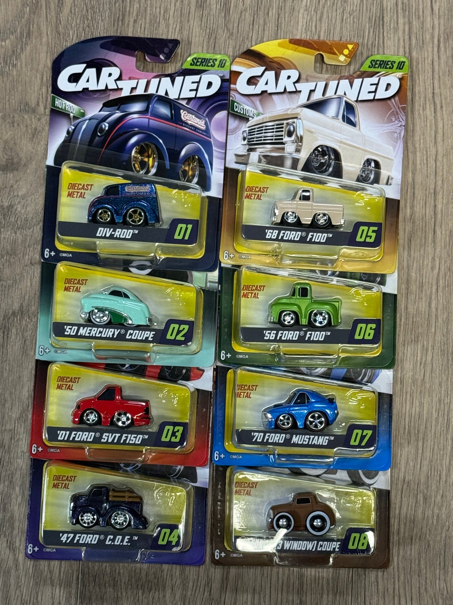 CarTuned Series 5 Hobby Exclusive Set of 8 Factory Sealed Case Car Tuned